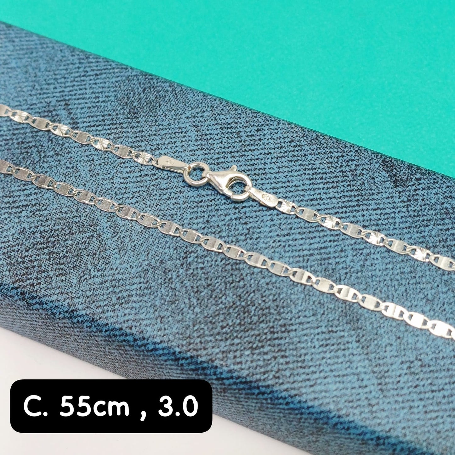 Cadena eslabón Valentino | 55 cm - 2 mm