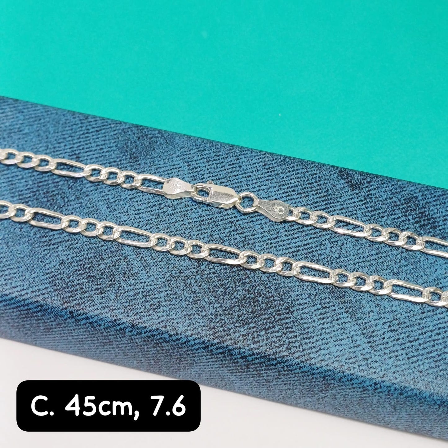 Cadena eslabón Figaro | 45 cm - 4 mm