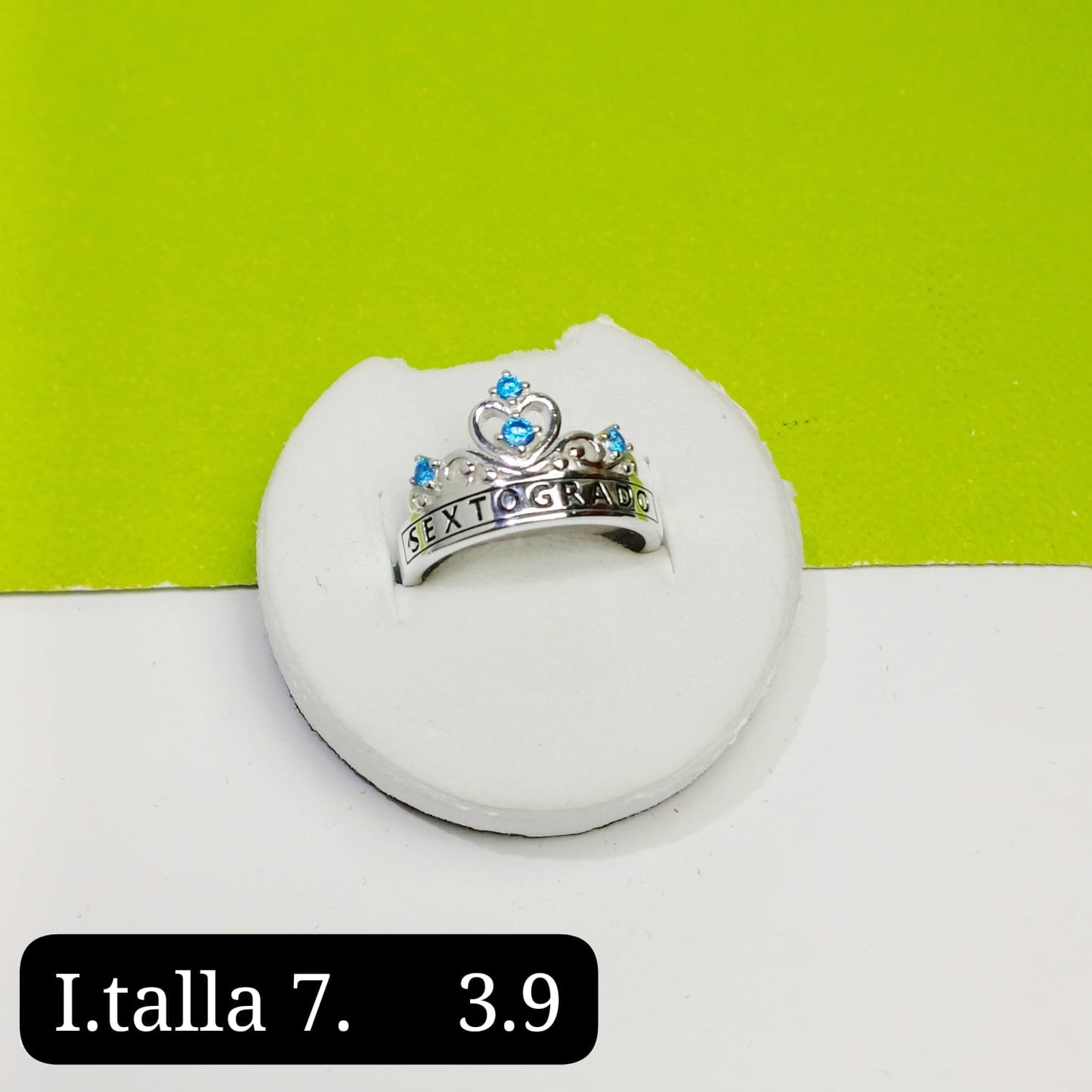 Anillo de graduación 6to grado