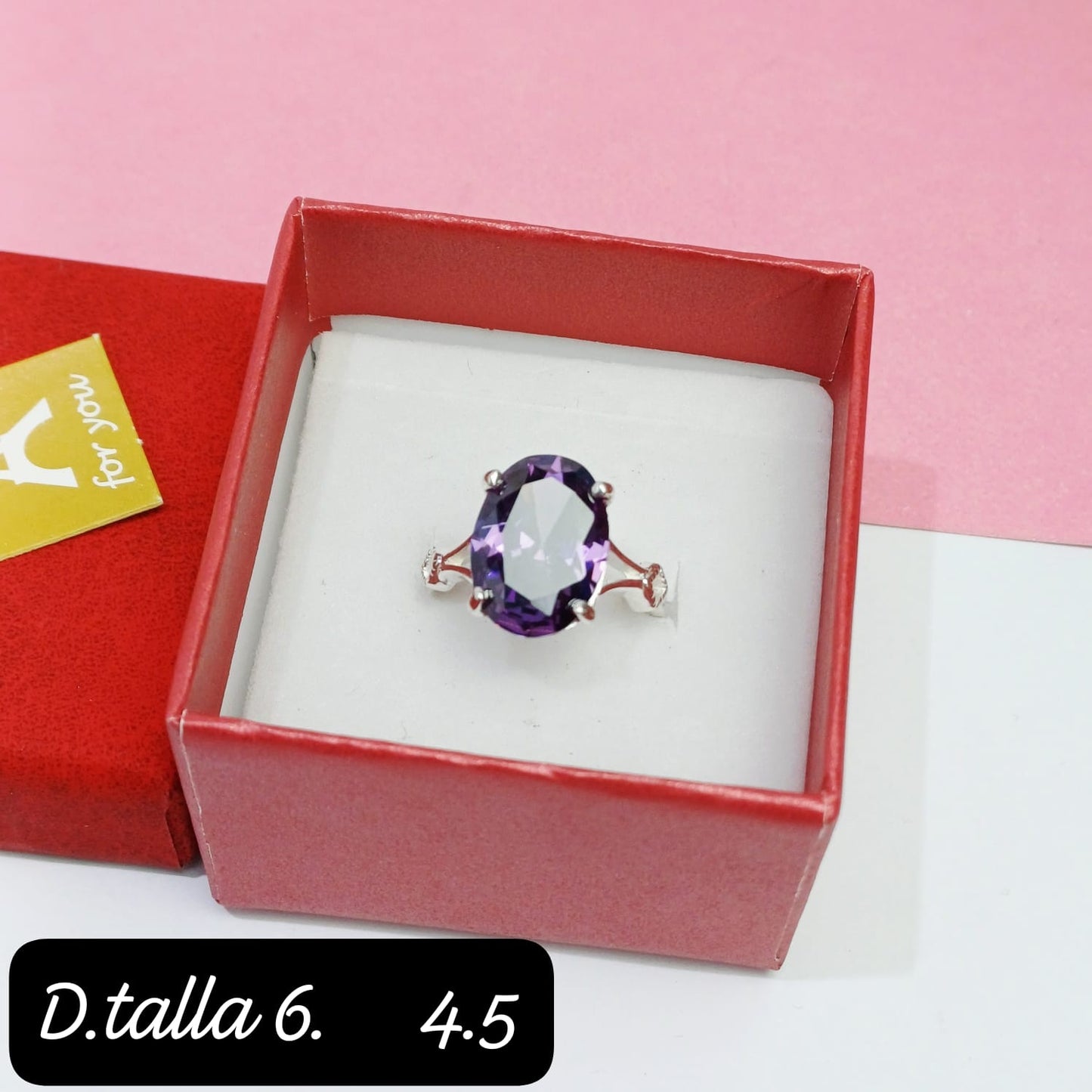 Anillo casual morado | 6 US
