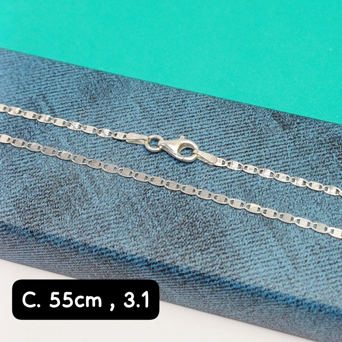 Cadena eslabón Valentino| 55 cm - 2 mm