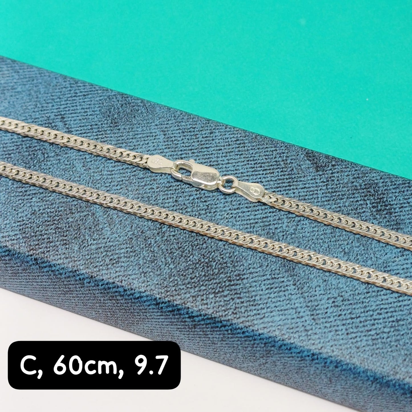 Cadena eslabón martillado| 60 cm - 3 mm