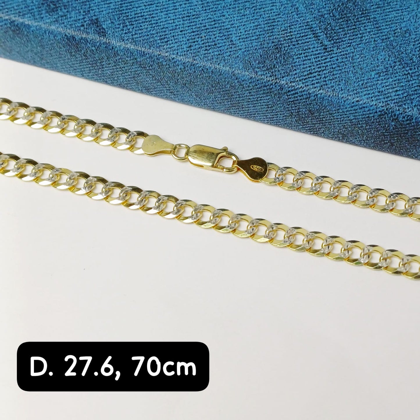 Cadena eslabón Martillado| 70 cm - 6 mm