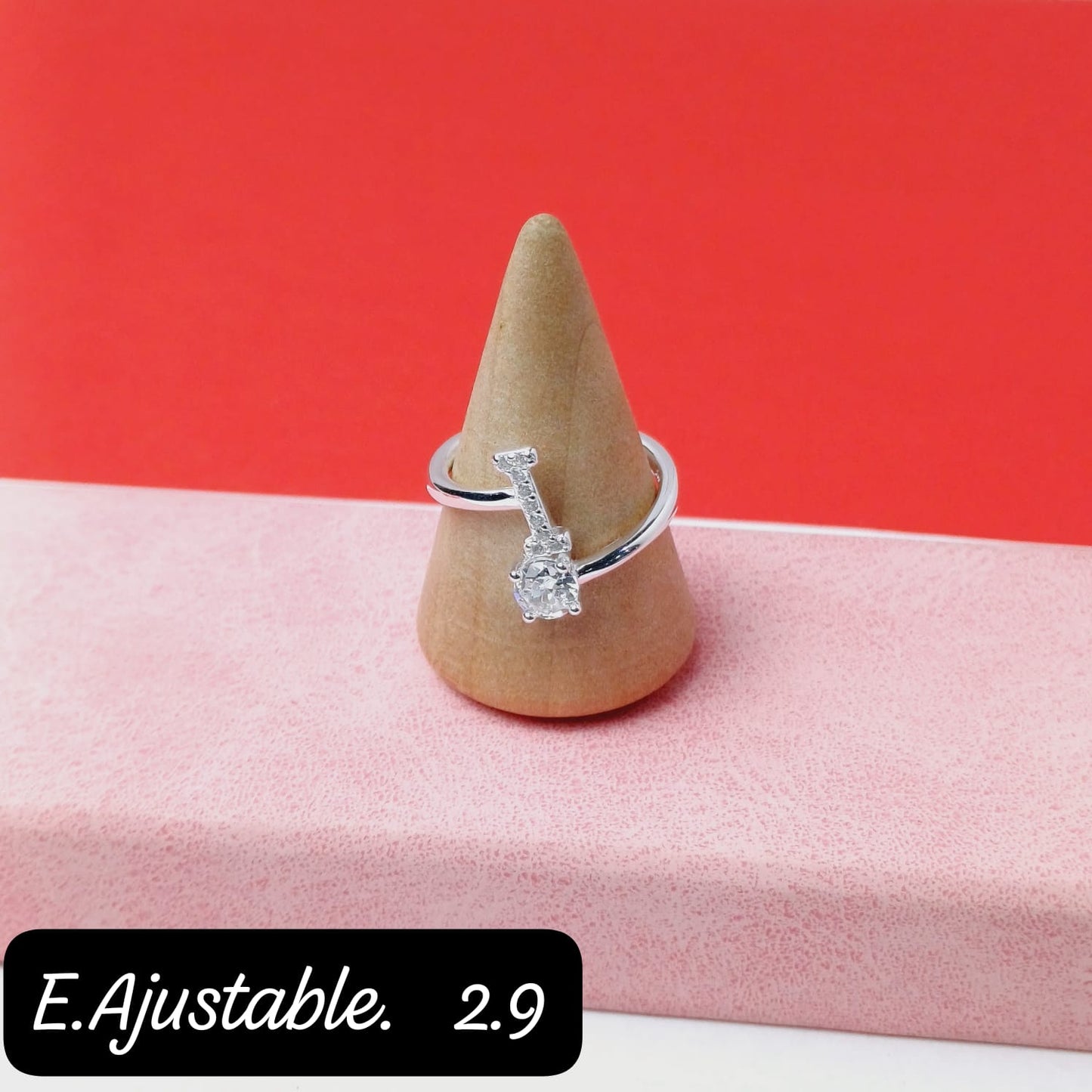 Anillo de letra "I" | 7US