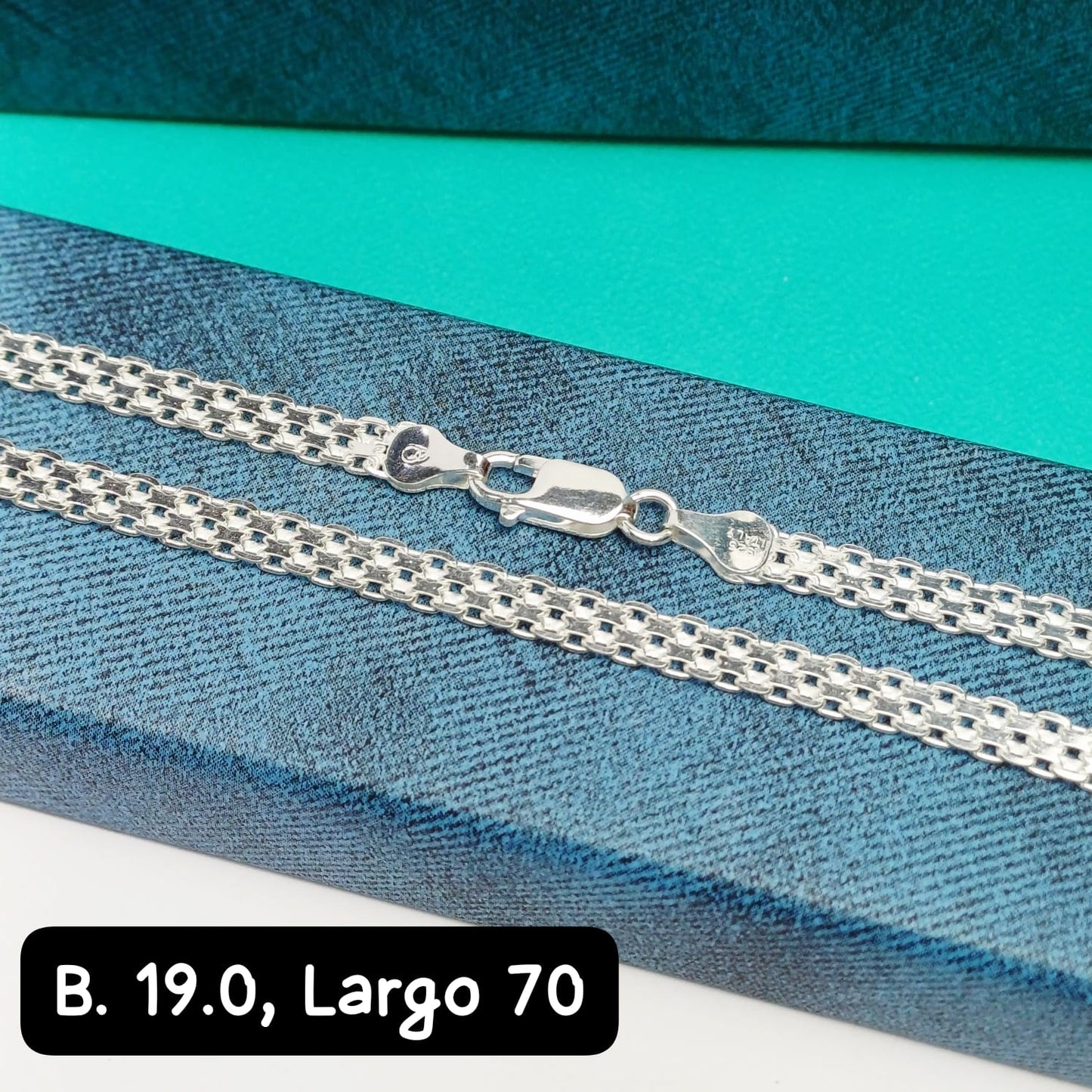 Cadena eslabón bismark | 70 cm - 5 mm