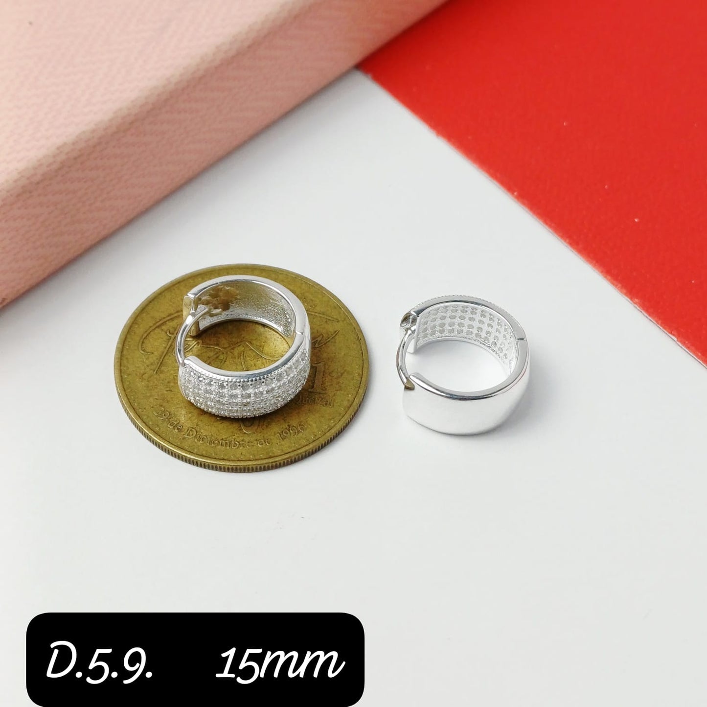 Argolla de micro zirconia | 15mm