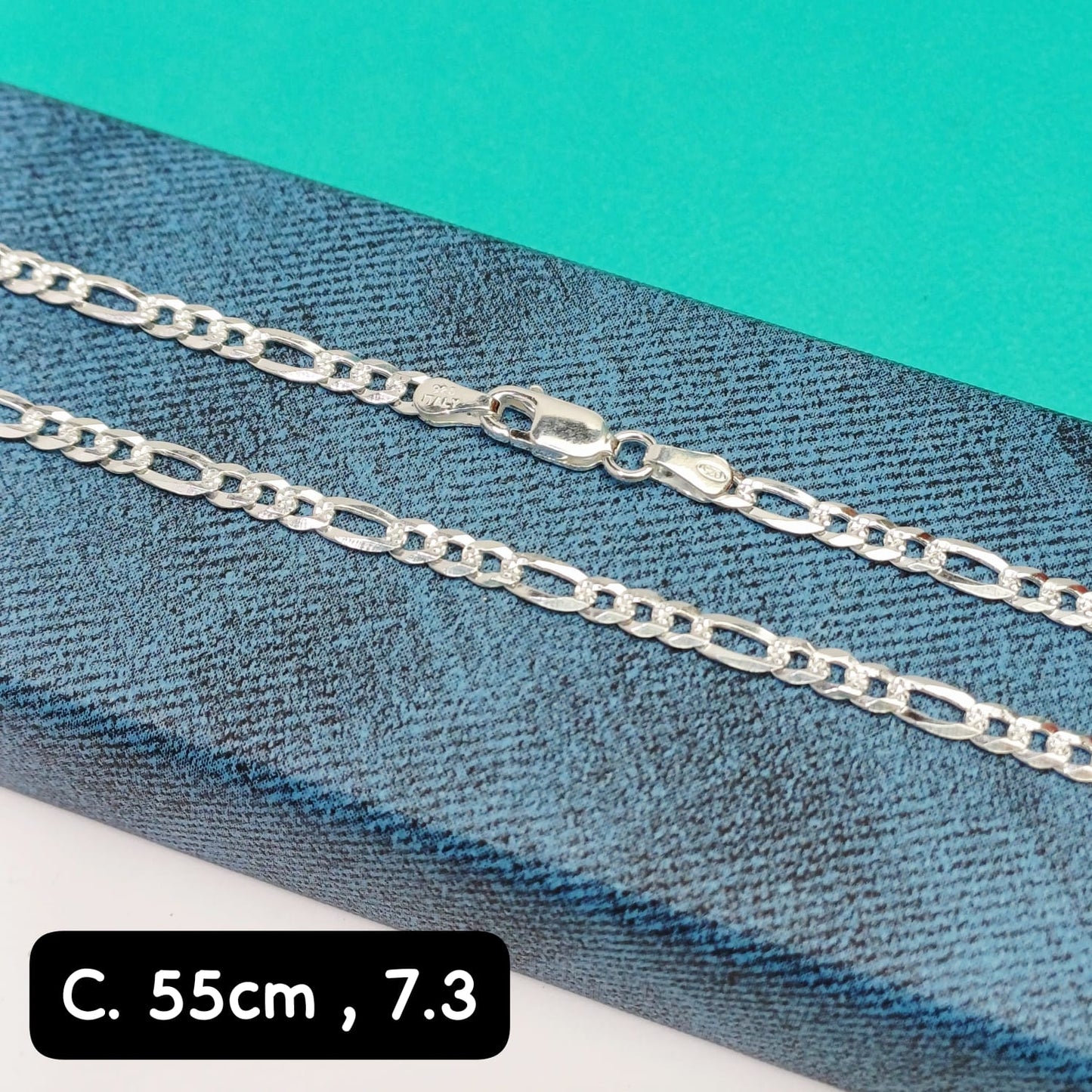 Cadena eslabón Figaro | 55 cm - 3 mm