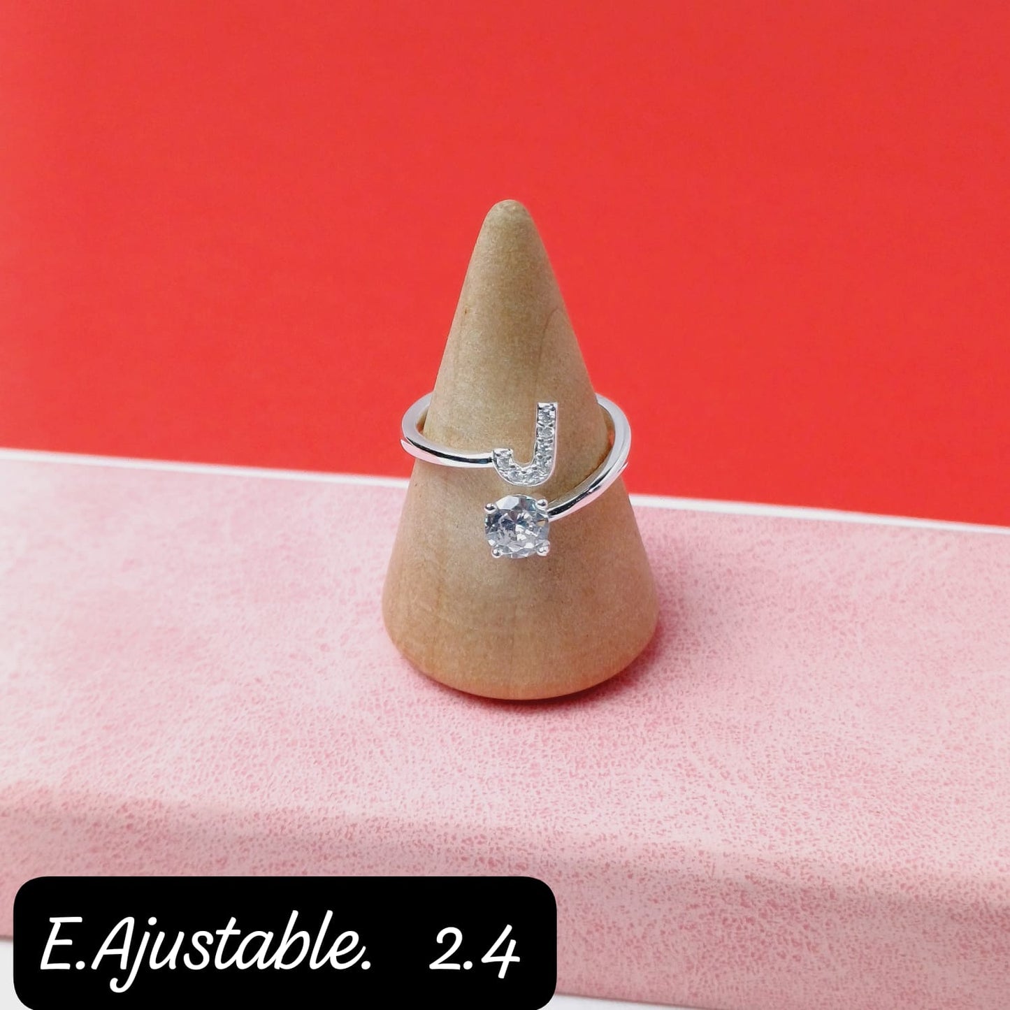 Anillo de letra "J" | 7US