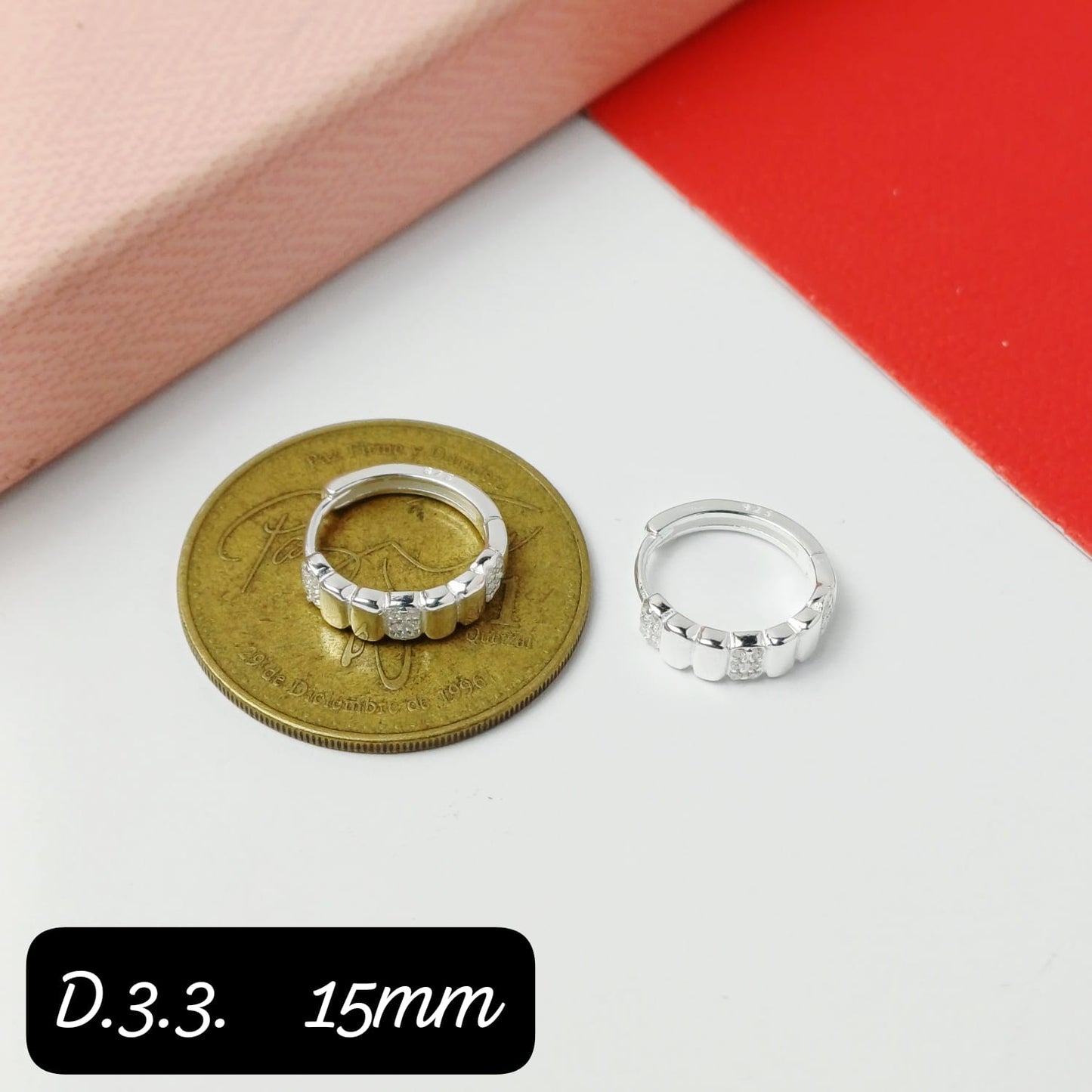 Argolla de micro zirconia | 15mm