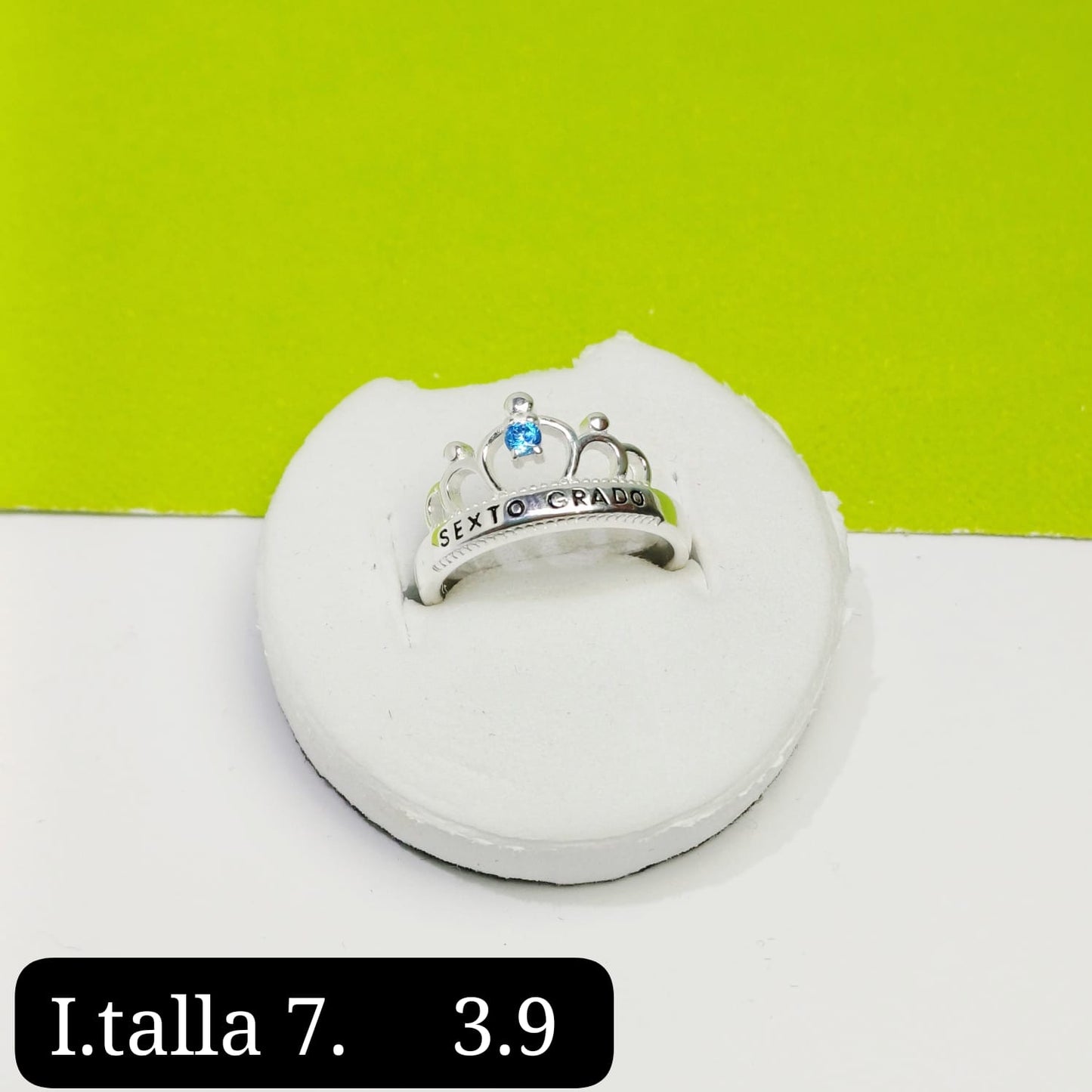 Anillo de graduación 6to grado