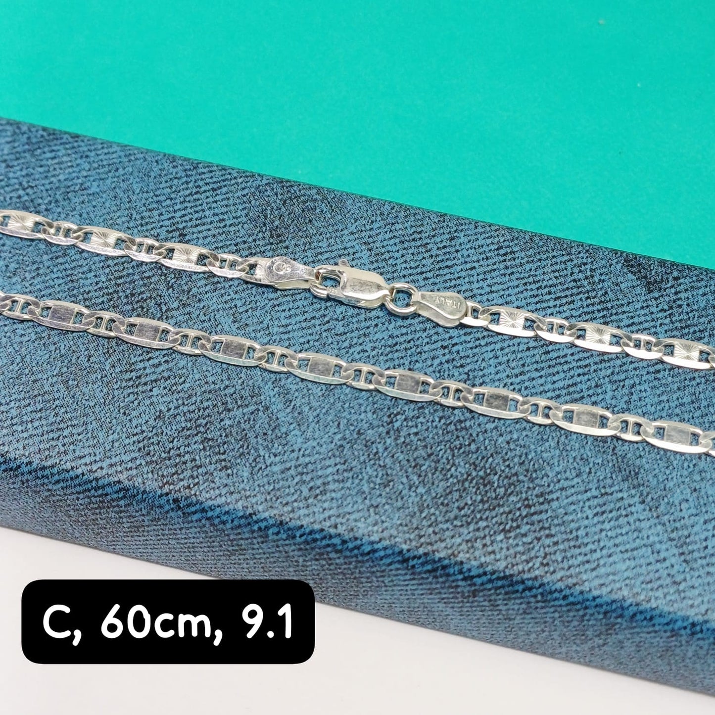 Cadena eslabón Valentino| 60 cm - 3 mm