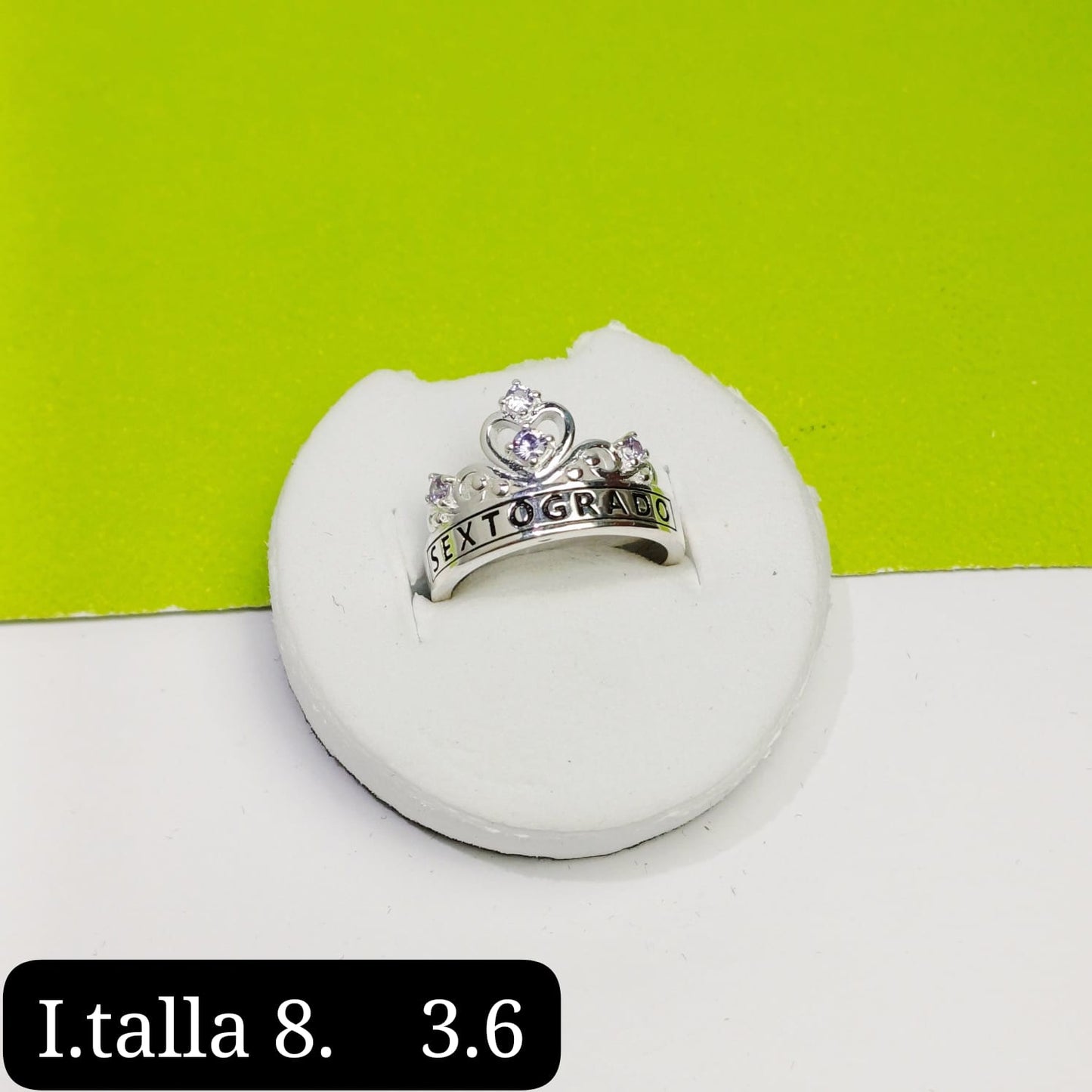 Anillo de graduación 6to grado