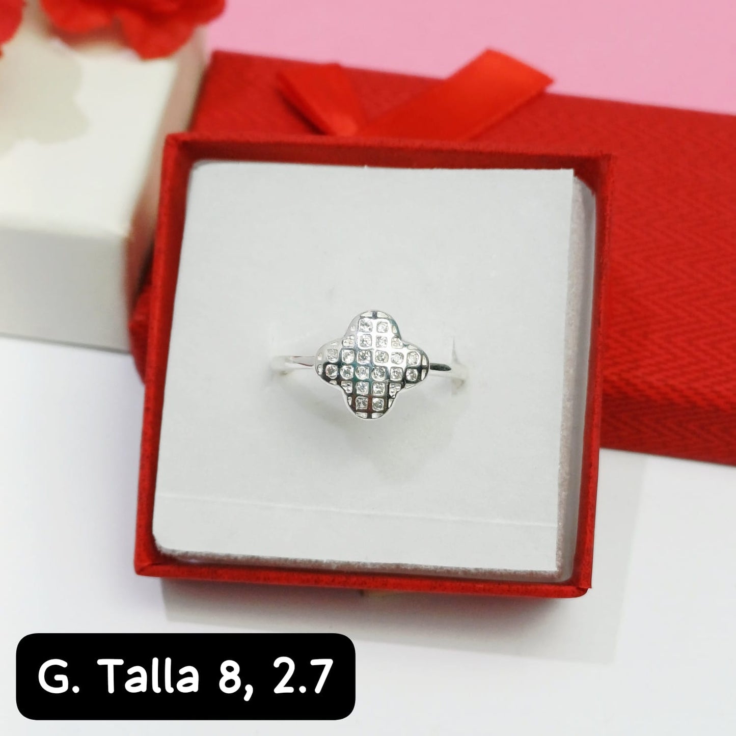 Anillo de trebol | 8 US