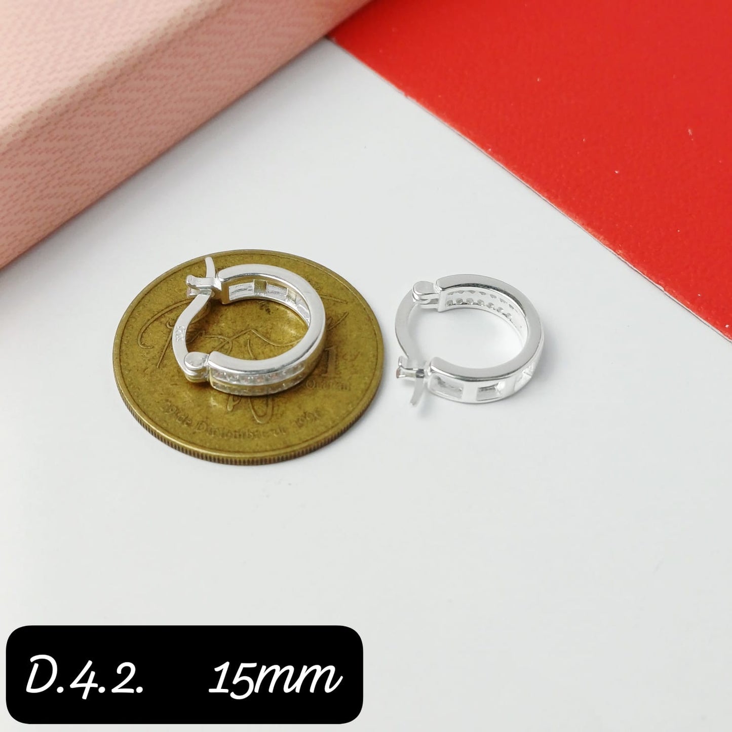 Argolla de micro zirconia| 15mm