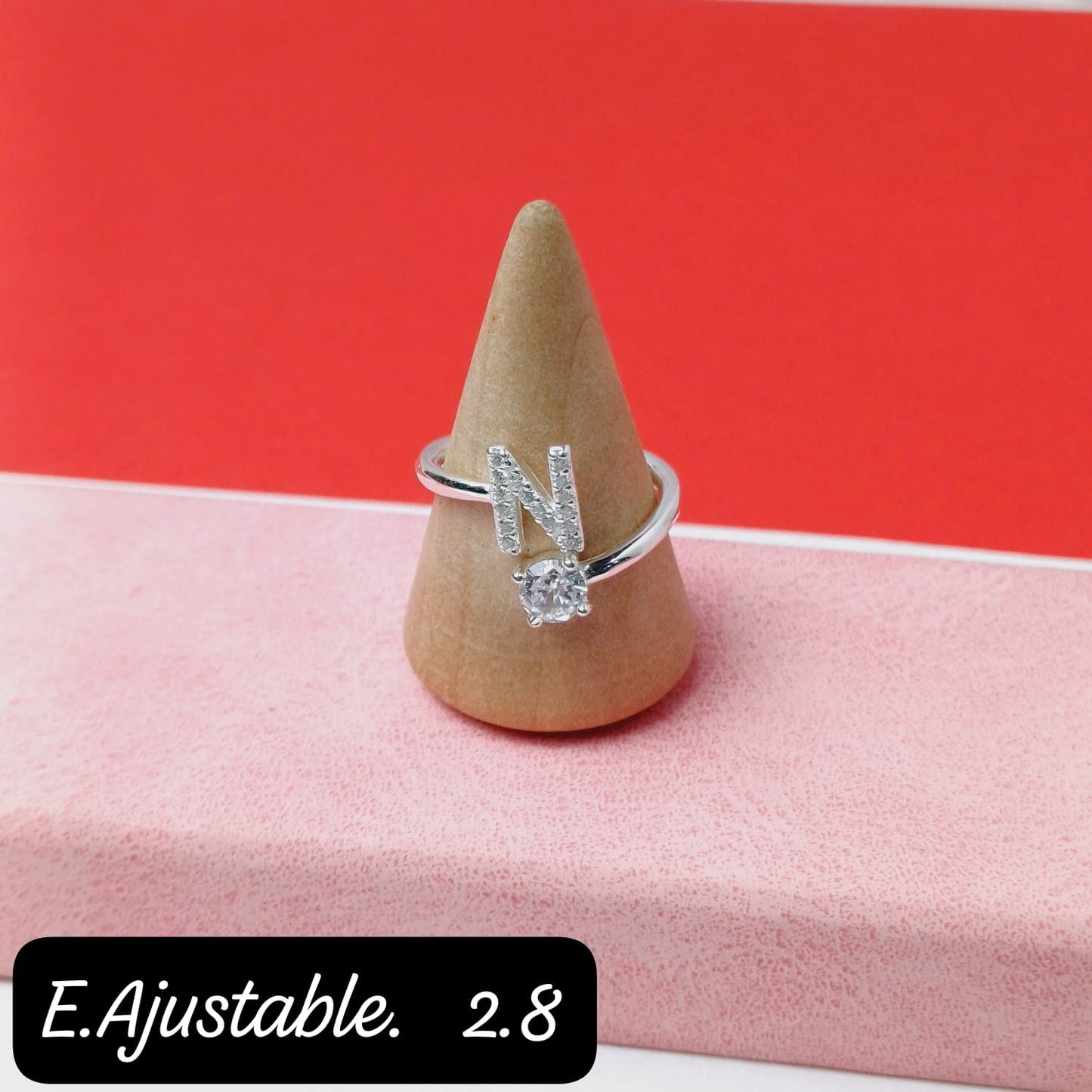 Anillo de letra "N" | 7US