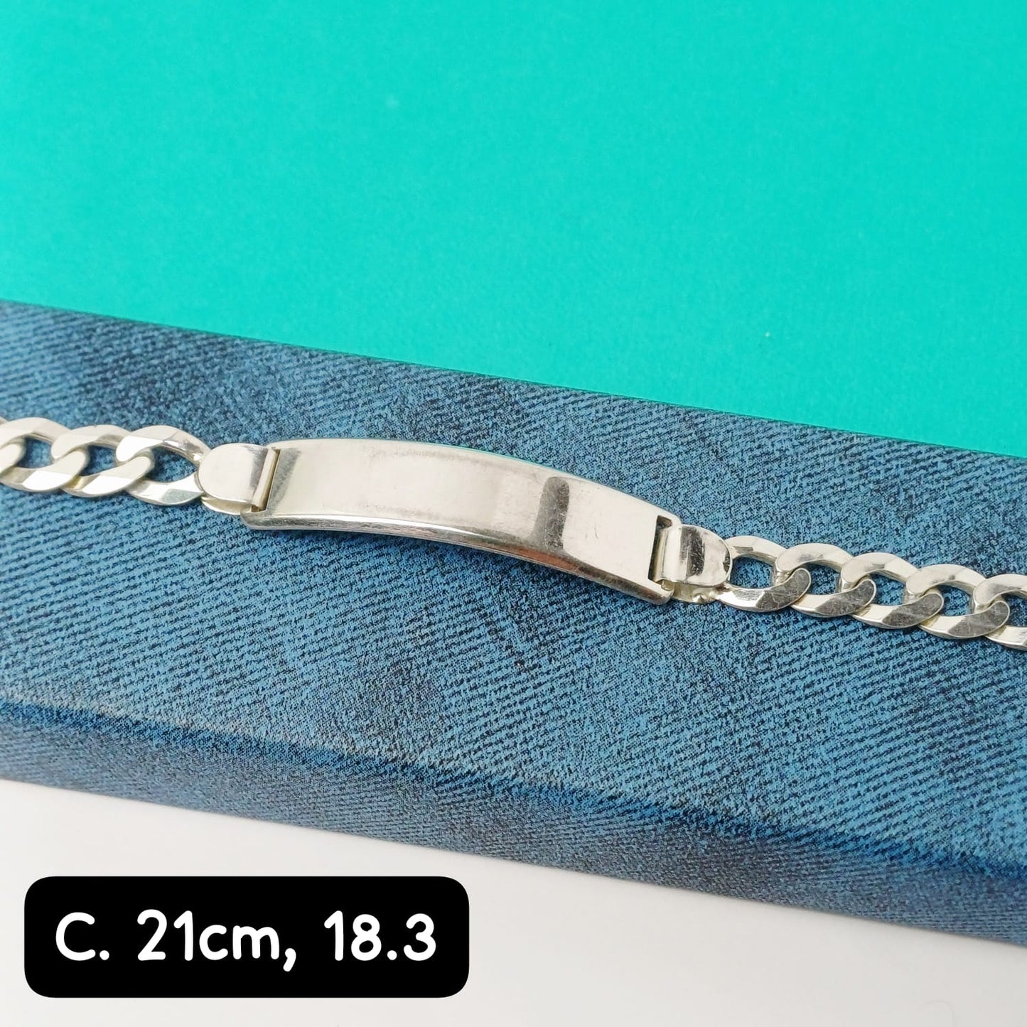 Pulsera para caballero con plancha