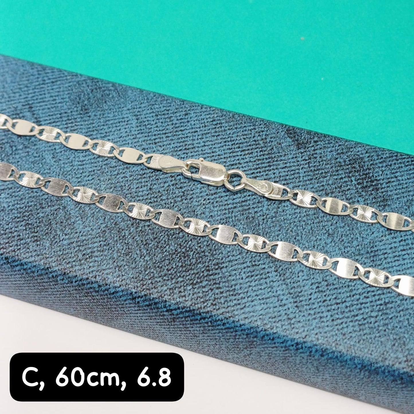 Cadena eslabón Valentino| 60 cm - 4 mm