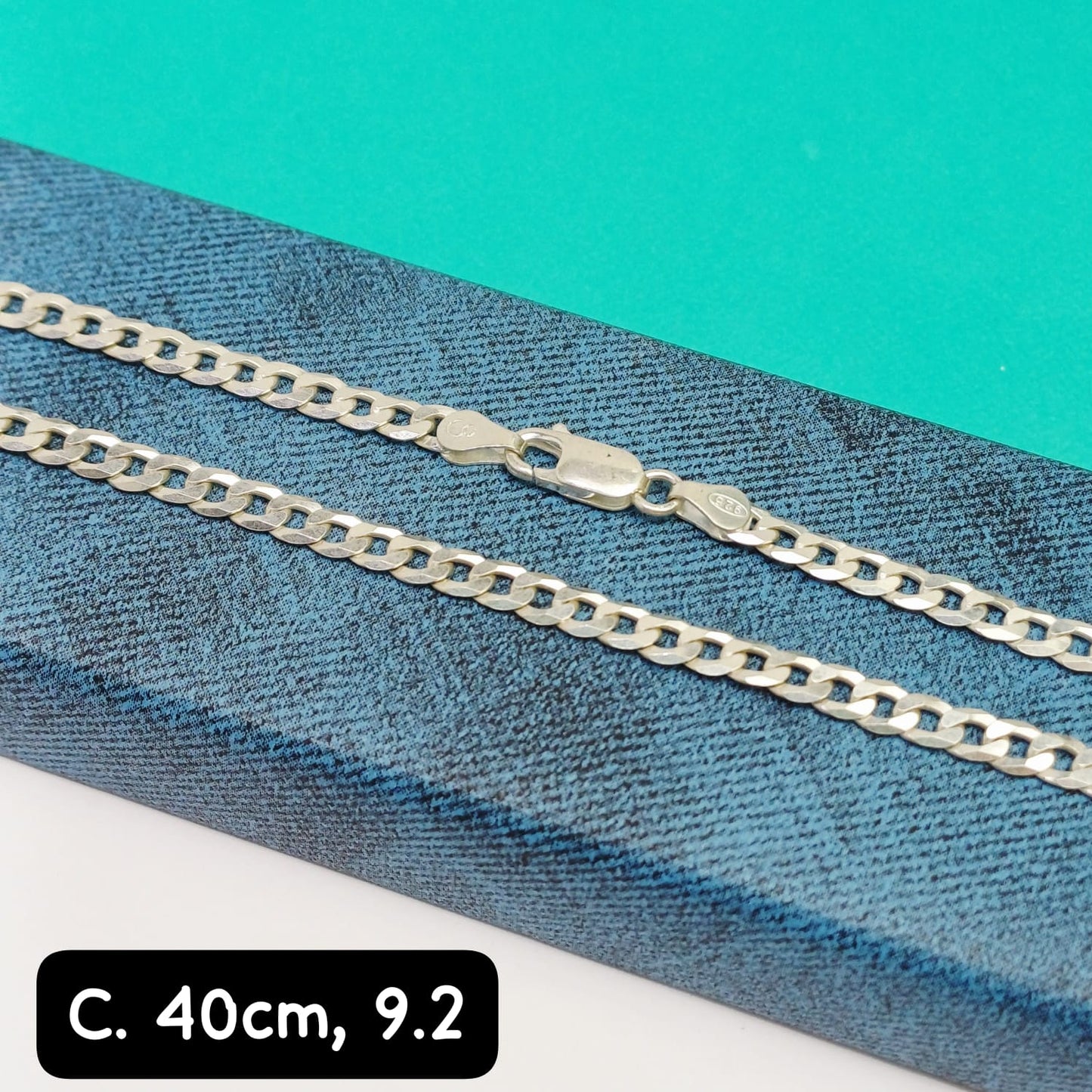 Cadena eslabón martillado | 40 cm - 4 mm