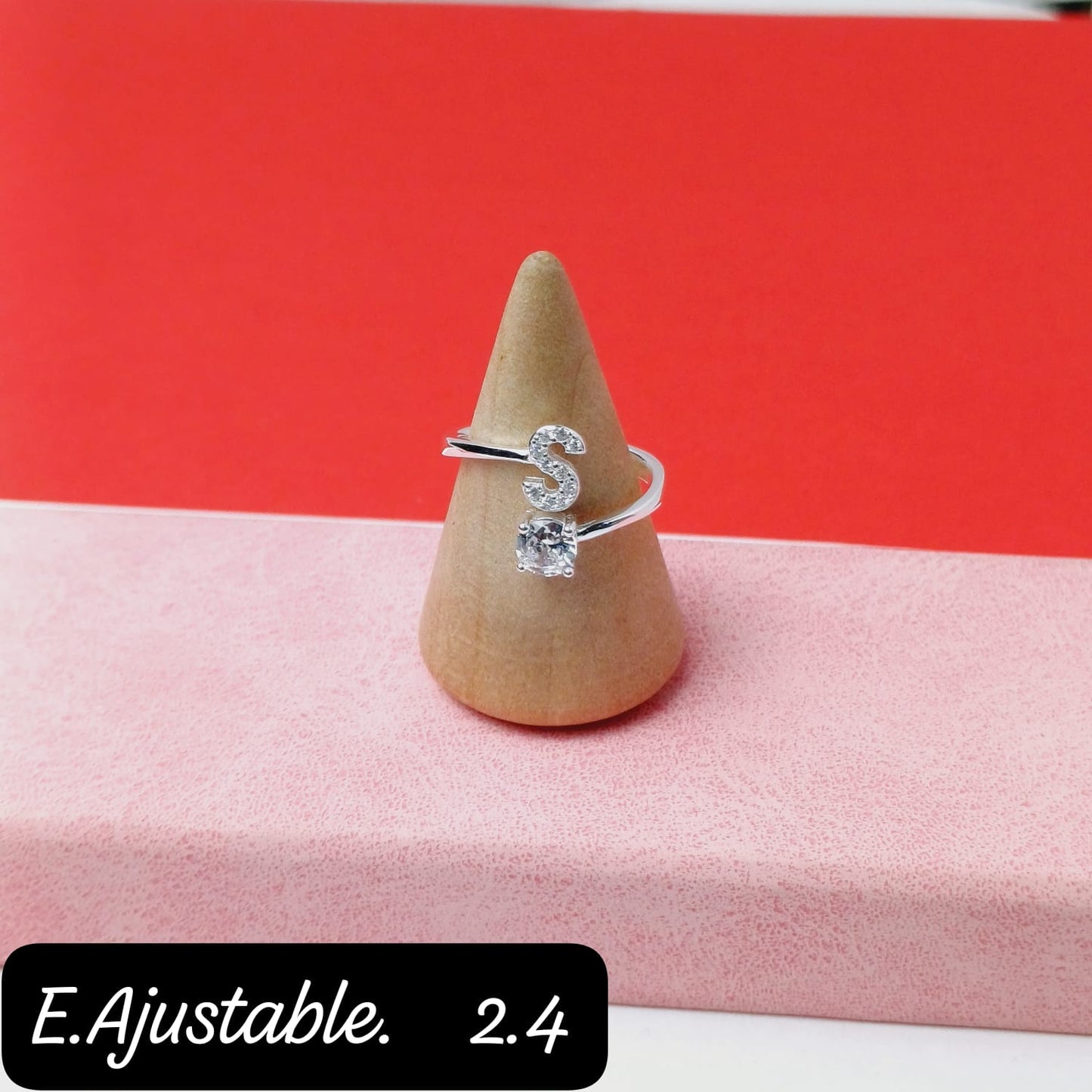 Anillo de letra "S" | 7US