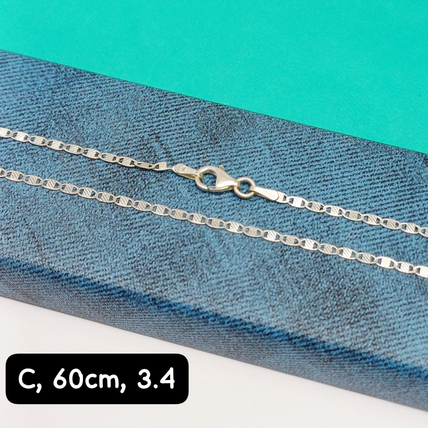 Cadena eslabón Valentino | 60 cm - 2 mm