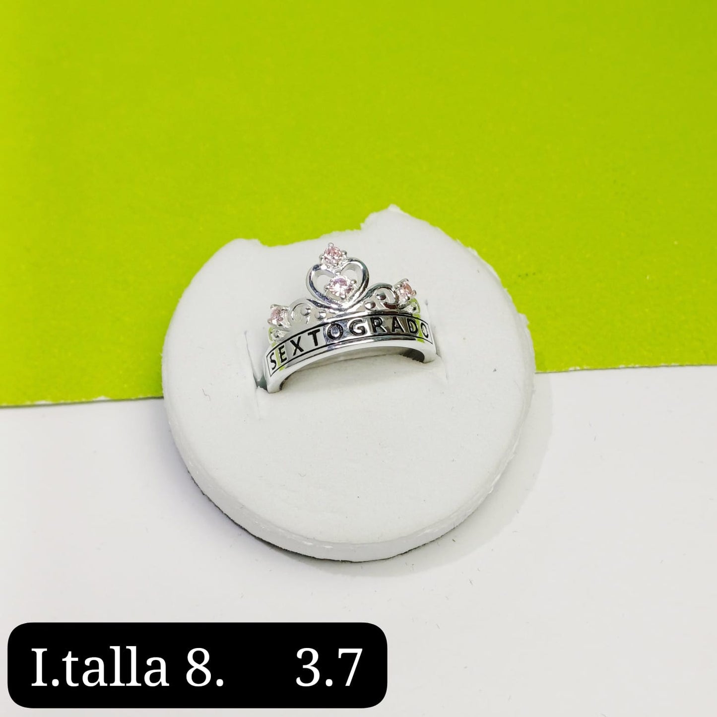Anillo de graduación 6to grado