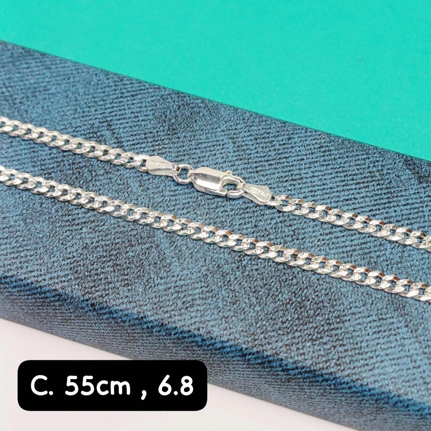 Cadena eslabón martillado| 55 cm - 3 mm