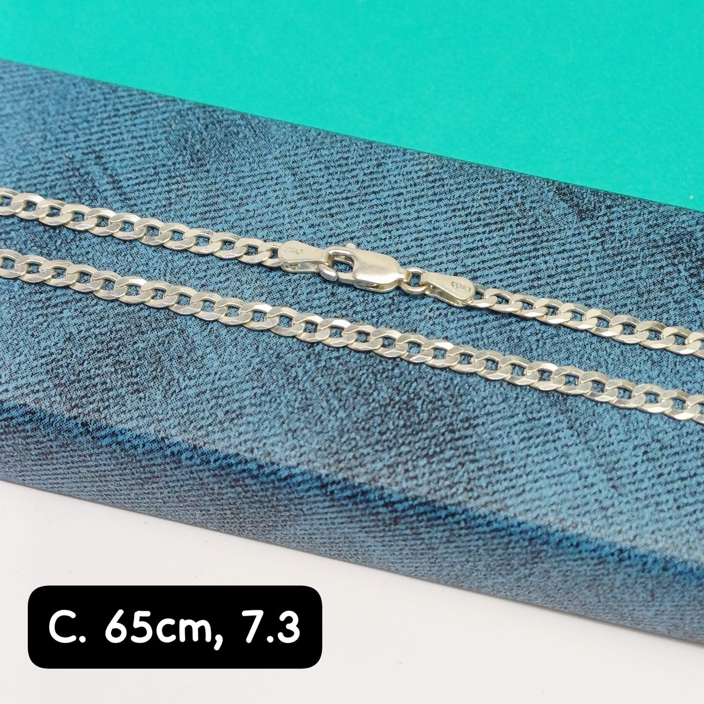 Cadena eslabón martillado| 65 cm - 3 mm