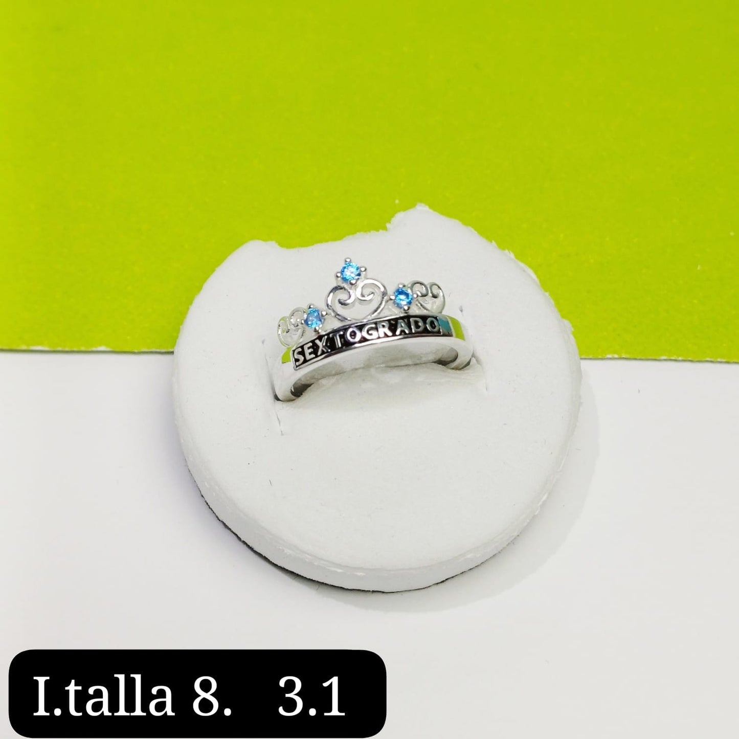 Anillo de graduación 6to grado