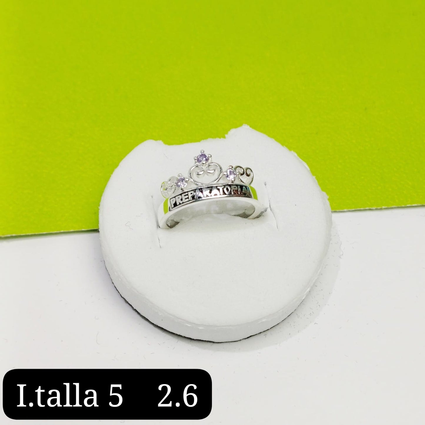 Anillo de graduación preparatoria
