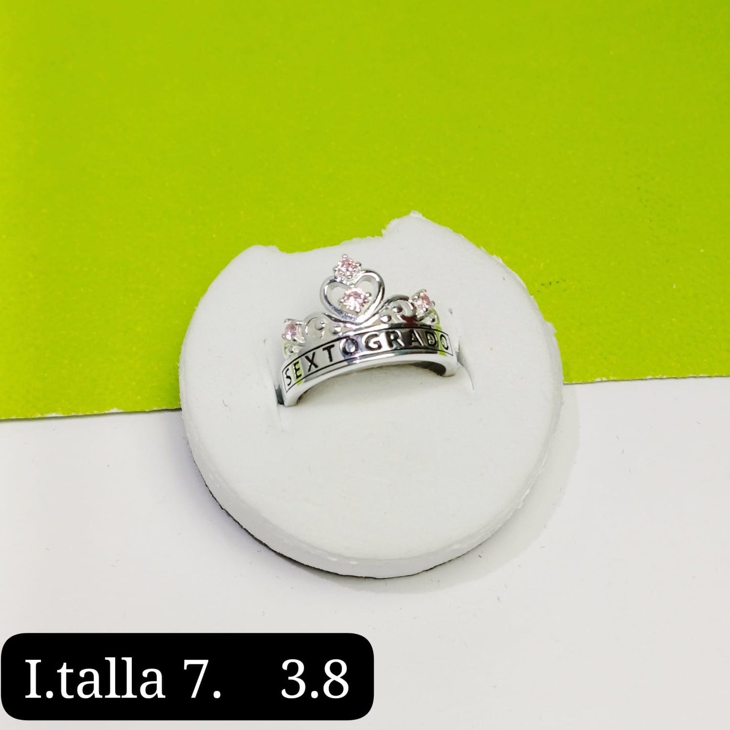 Anillo de graduación 6to grado