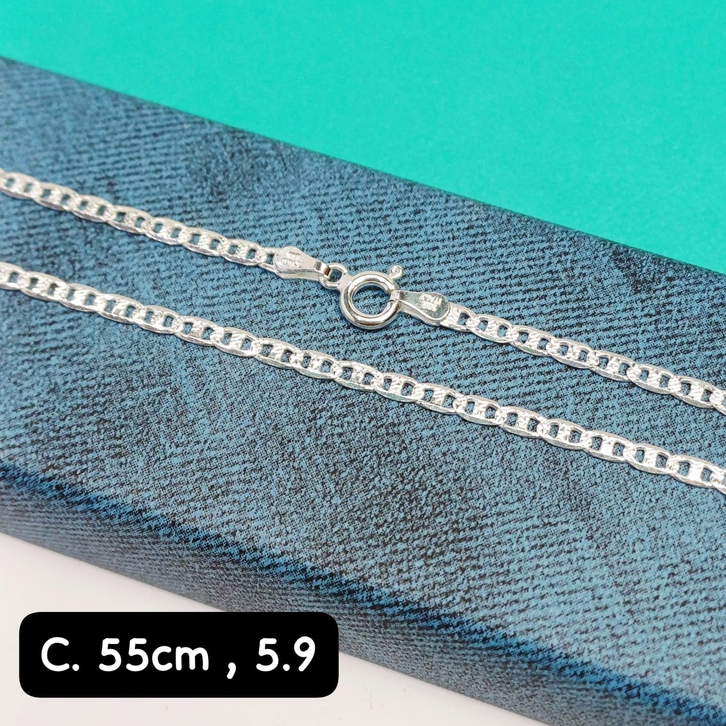Cadena eslabón Valentino| 55 cm - 3 mm