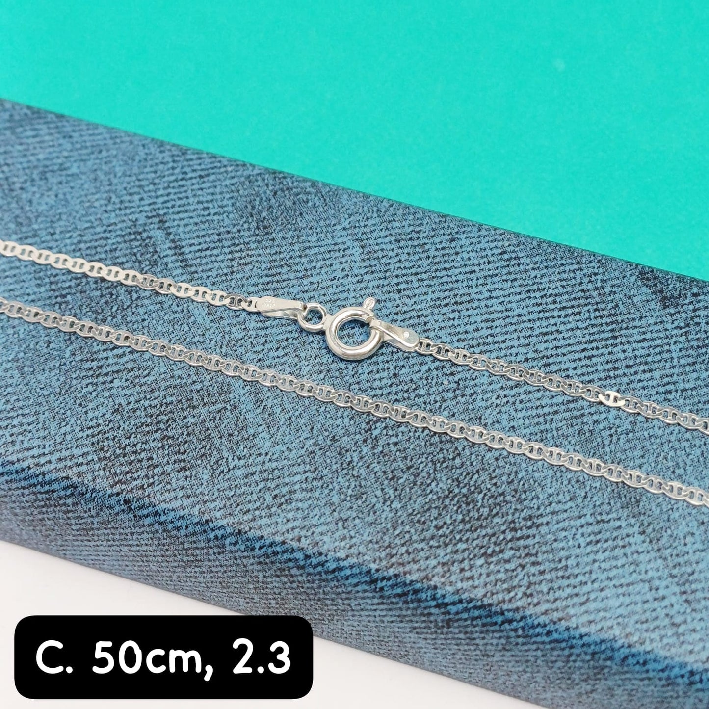 Cadena eslabón Valentino | 50 cm - 2 mm