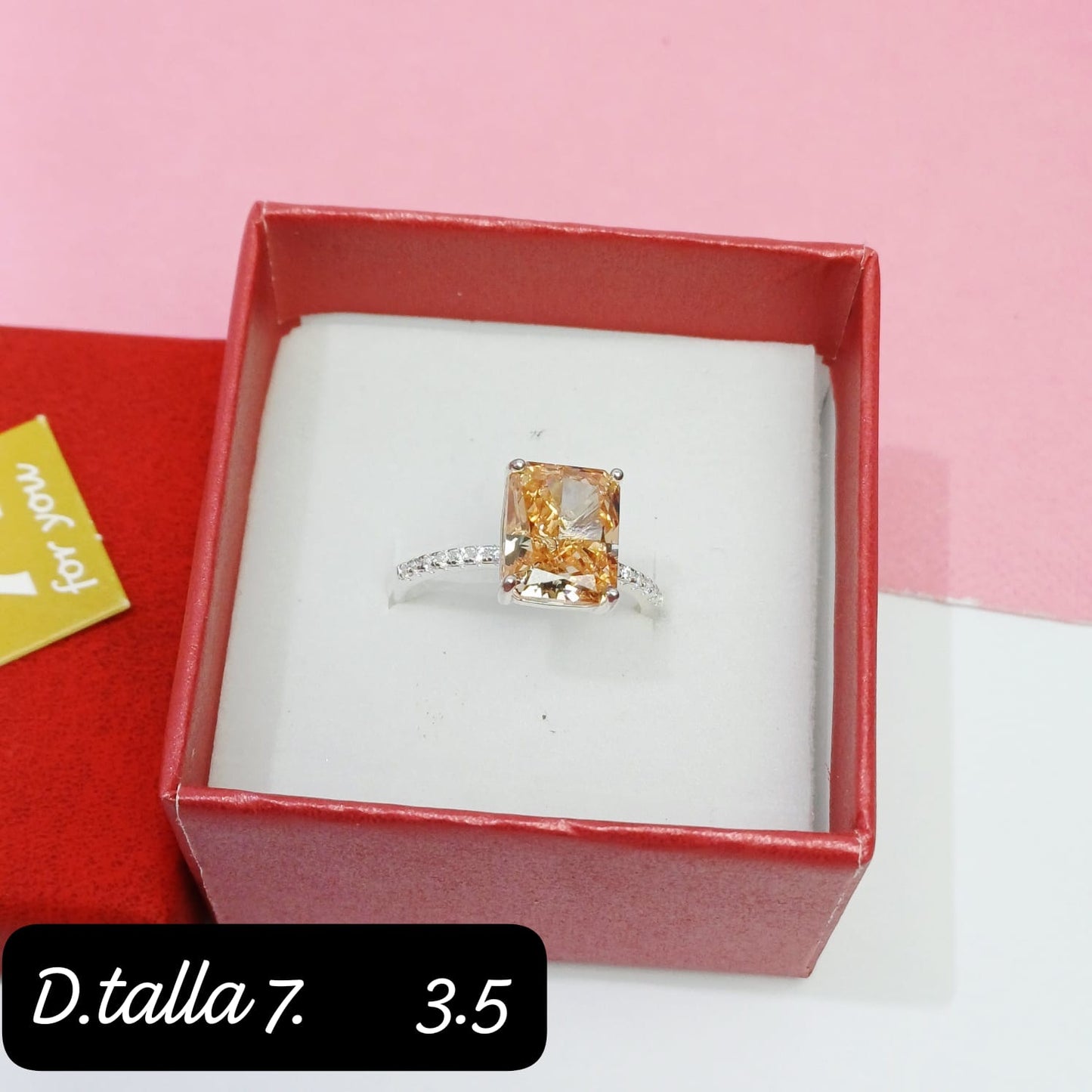 Anillo rectangular | 7 US