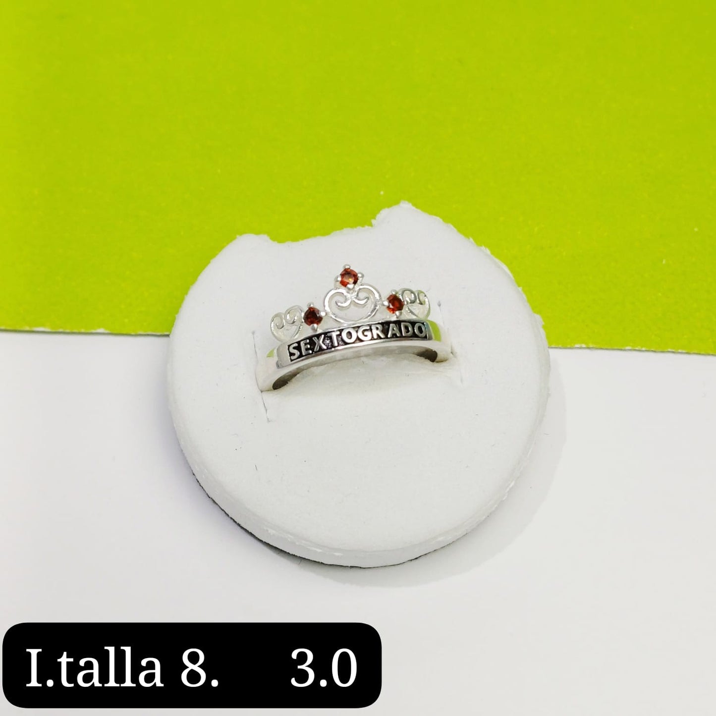 Anillo de graduación 6to grado