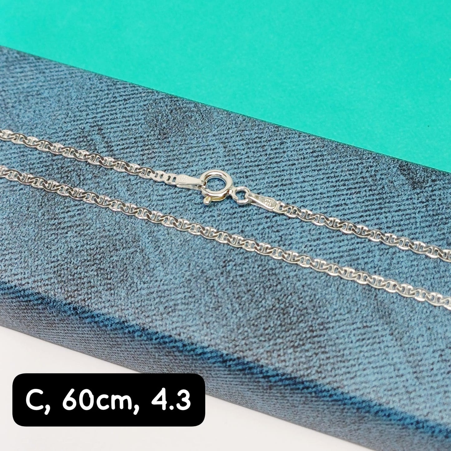 Cadena eslabón Valentino| 60 cm - 2 mm