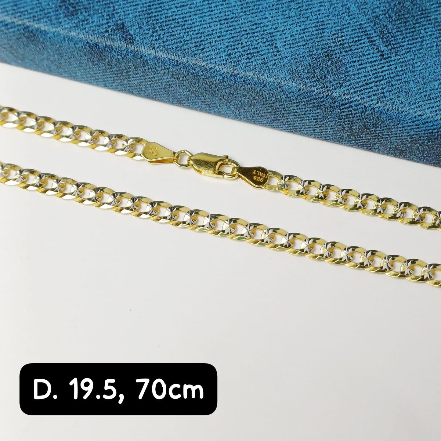Cadena eslabón Martillado| 70 cm - 5 mm