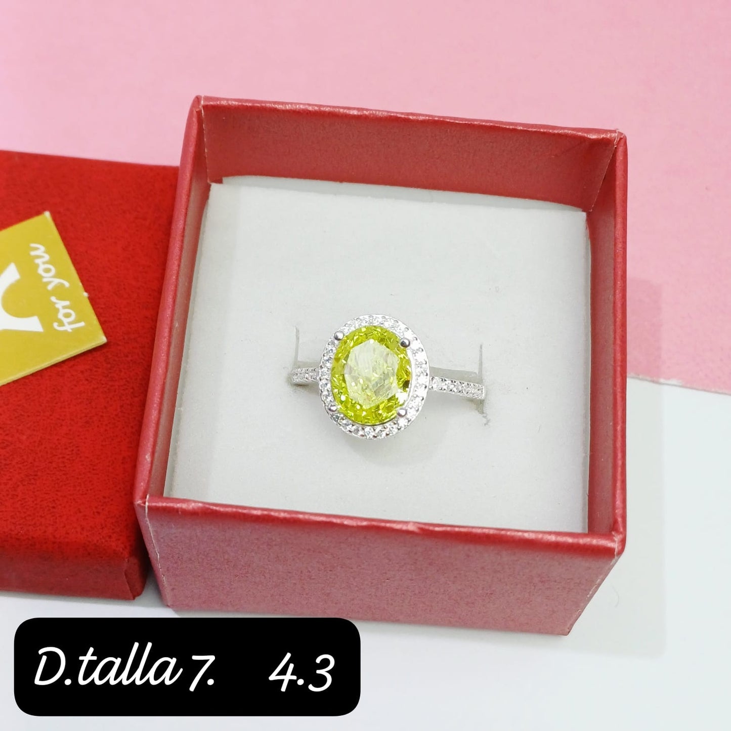 Anillo ovalado | 7 US