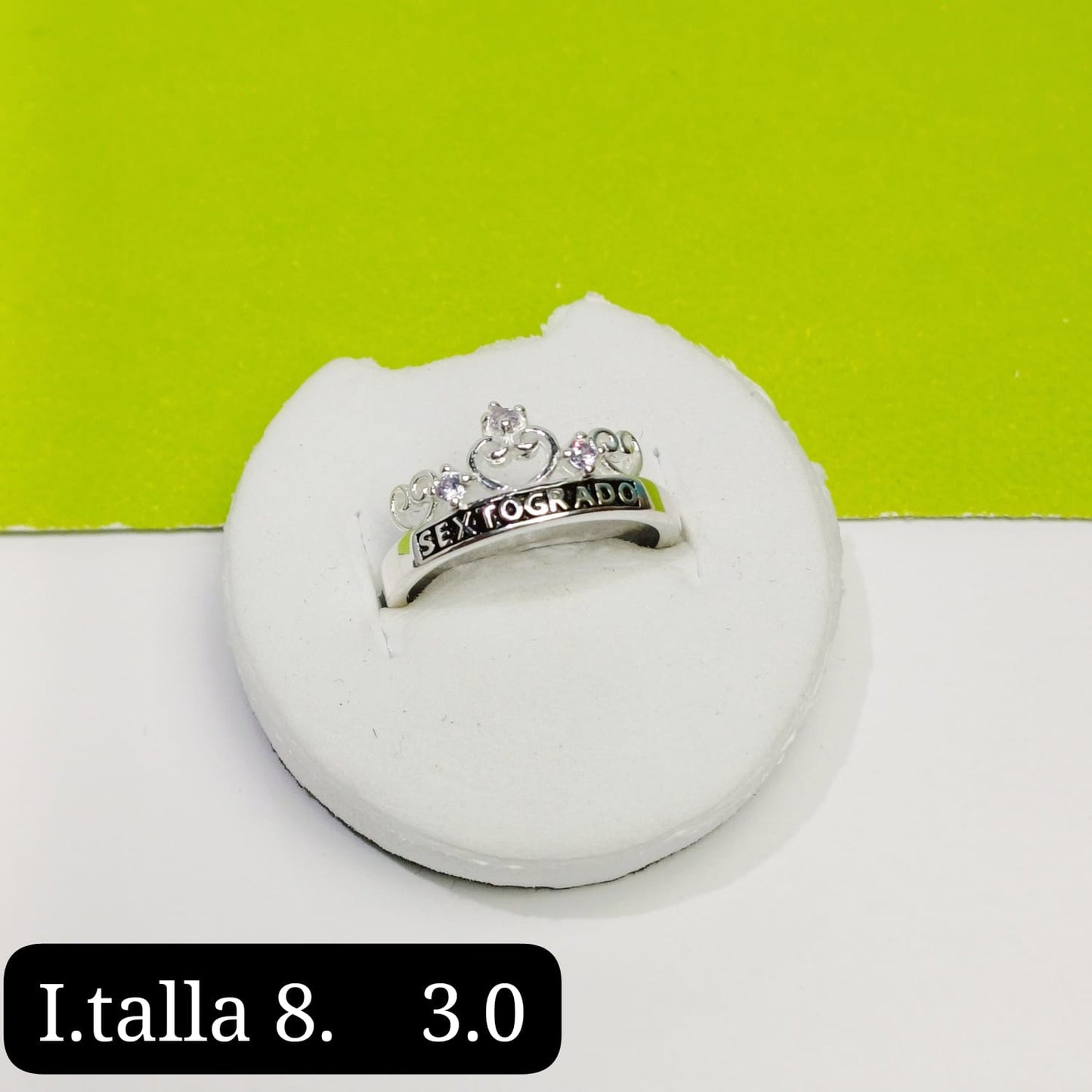 Anillo de graduación 6to grado