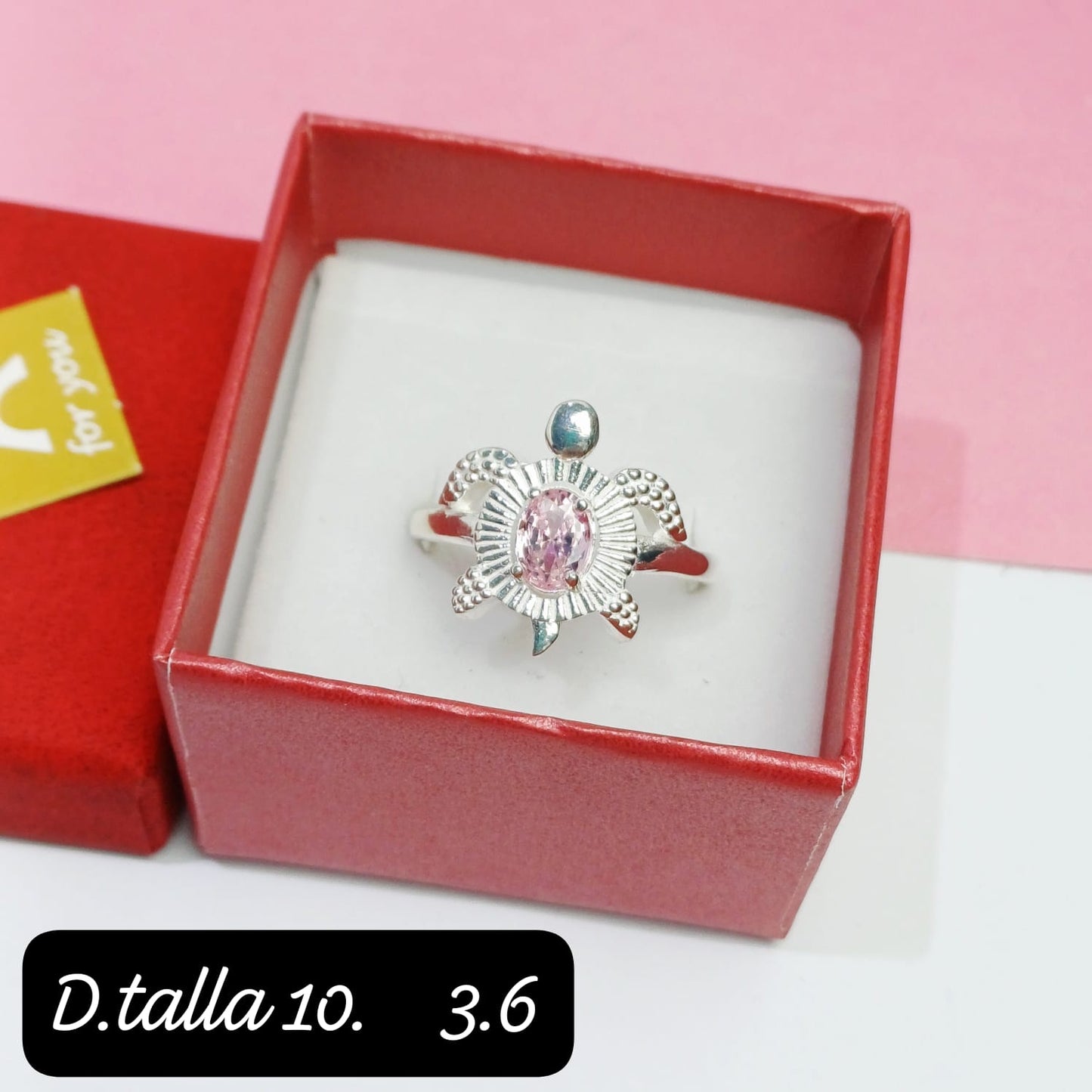 Anillo de tortuga rodado | 10 US