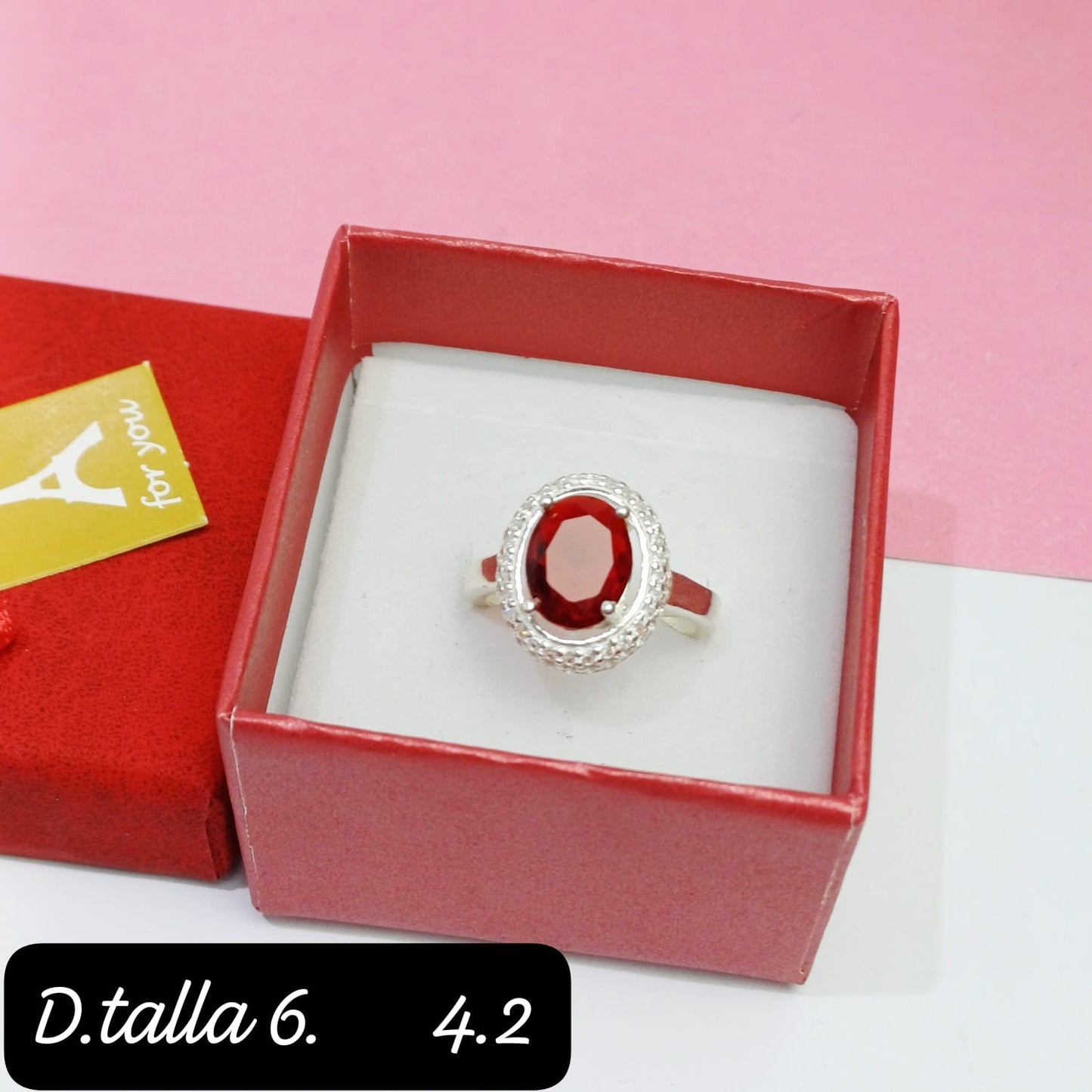 Anillo ovalado Corinto| 6 US