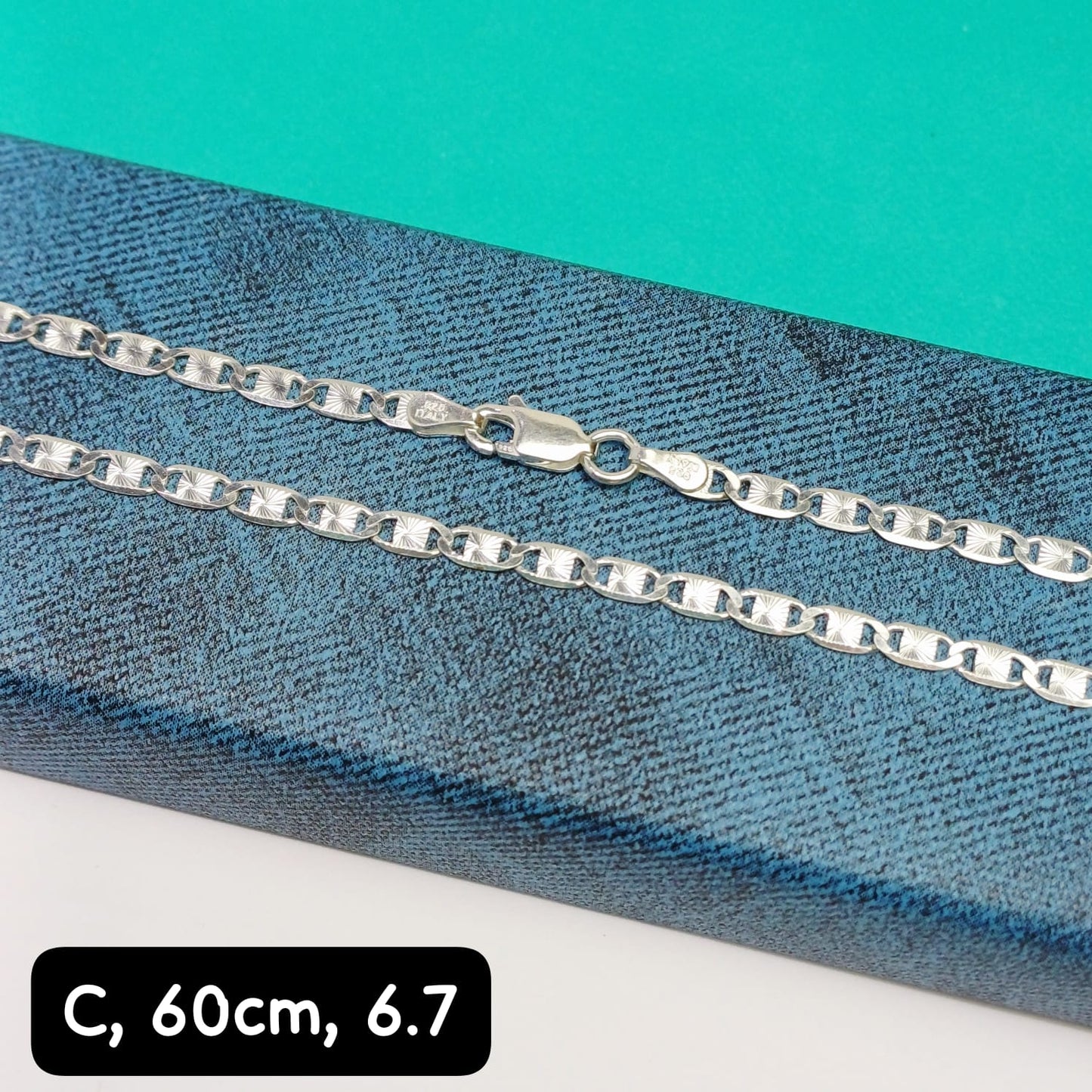 Cadena eslabón Valentino| 60 cm - 3 mm