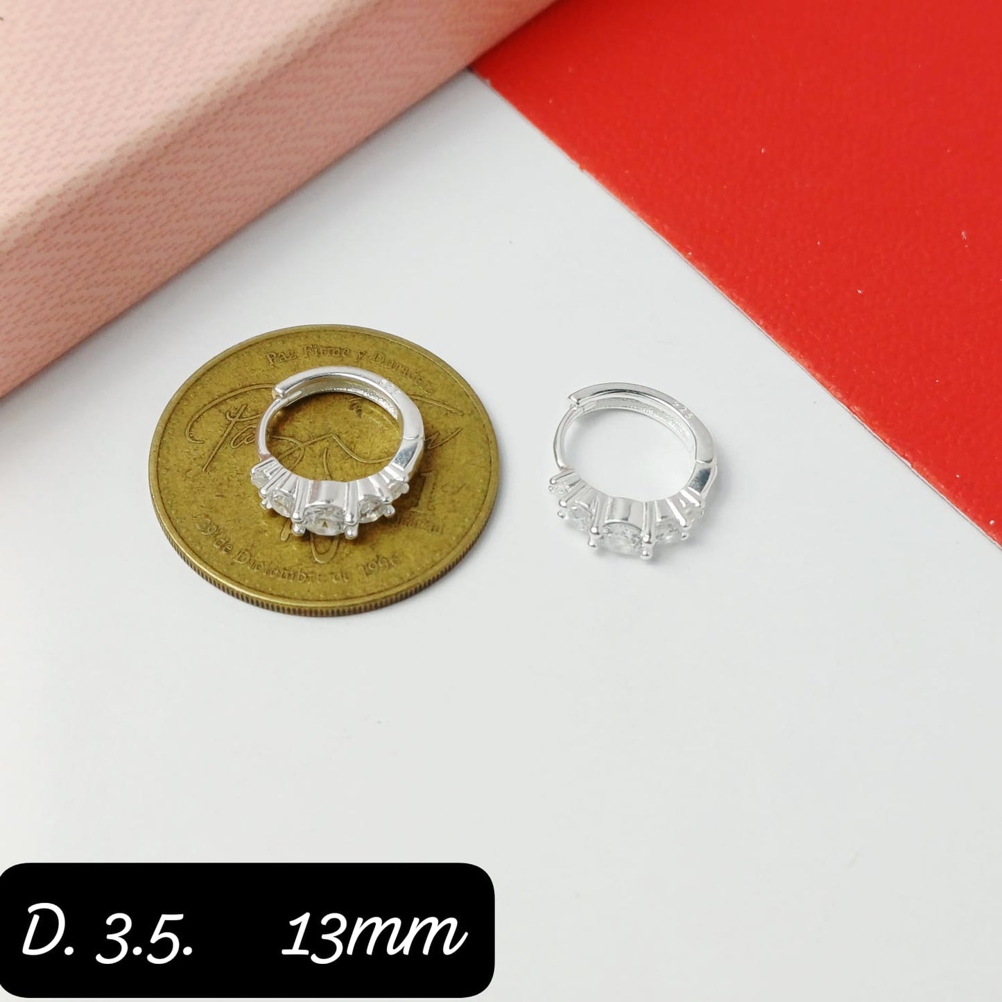 Argolla de micro zirconia|13mm
