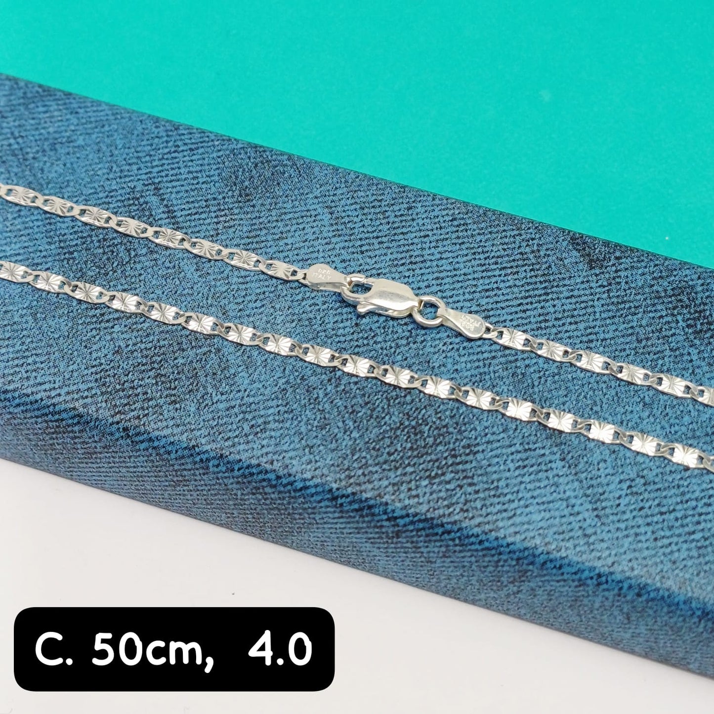 Cadena eslabón Valentino | 50 cm - 2 mm