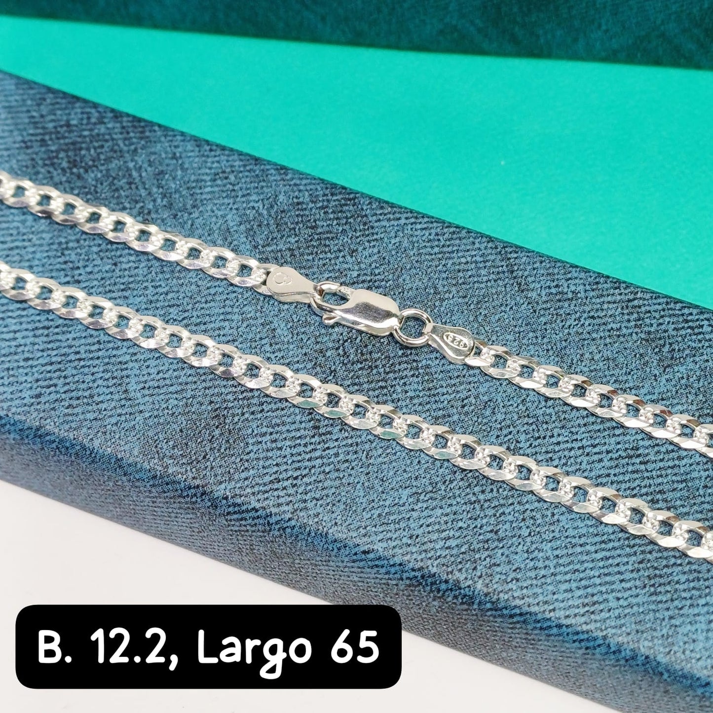 Cadena eslabón Martillado| 65 cm - 4 mm