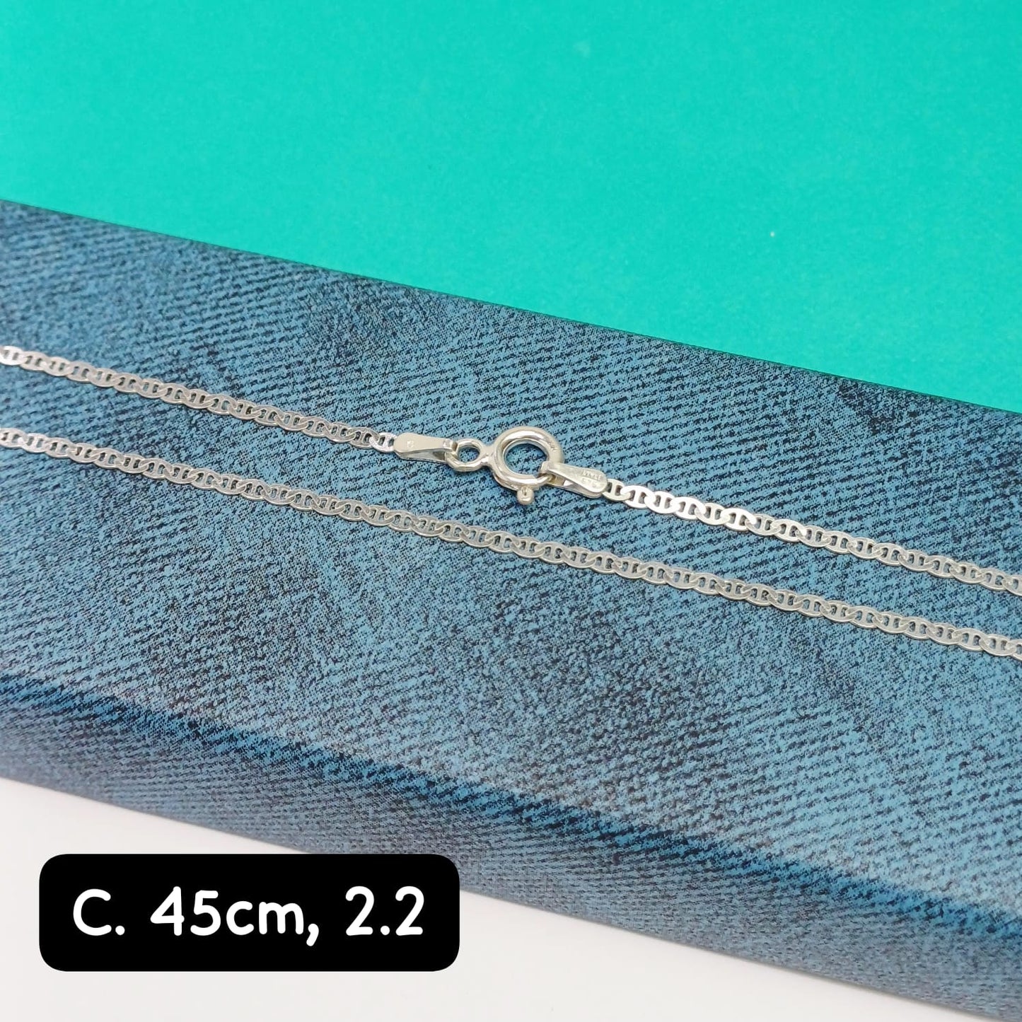 Cadena eslabón Valentino | 45 cm - 1 mm