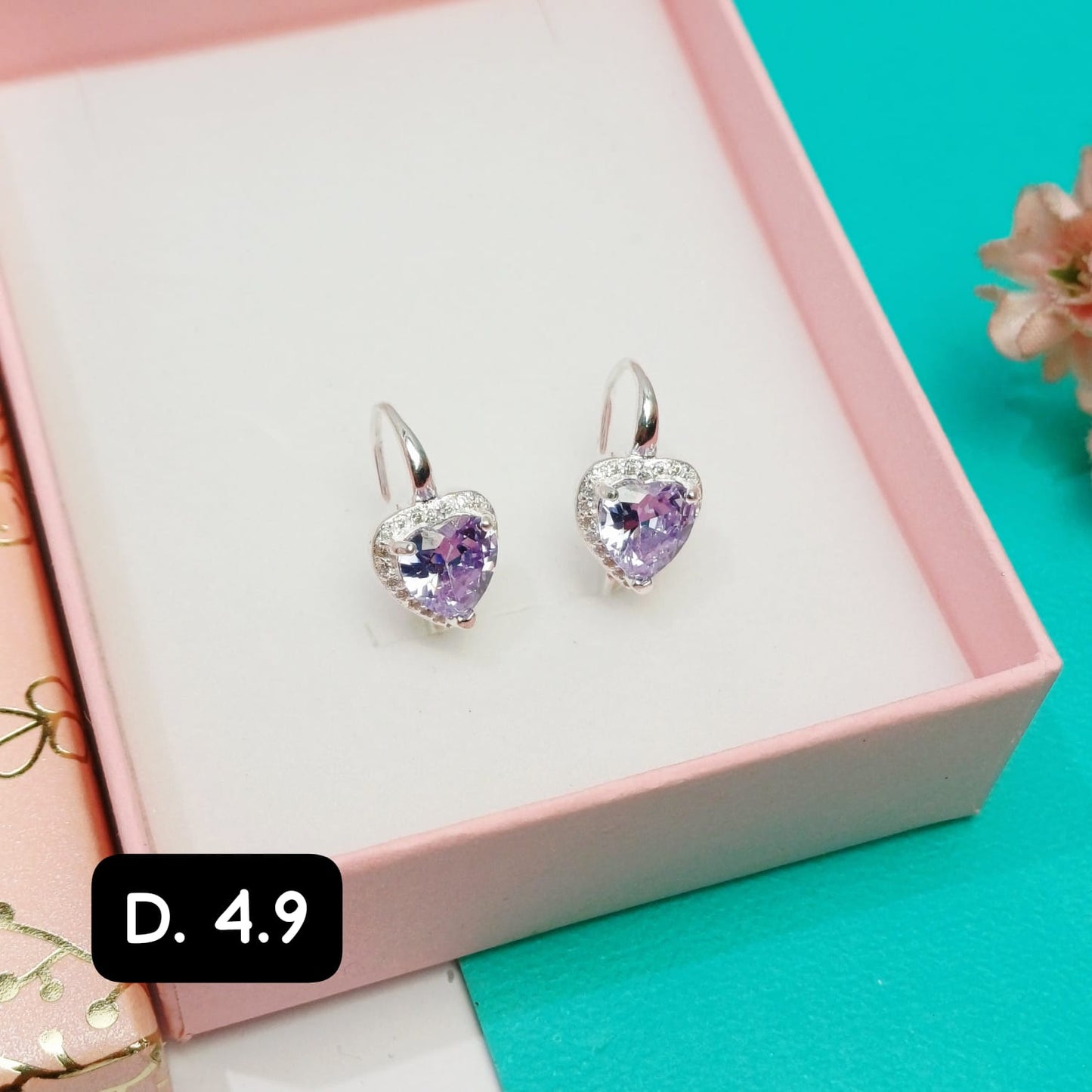 Arete de diseño de corazón