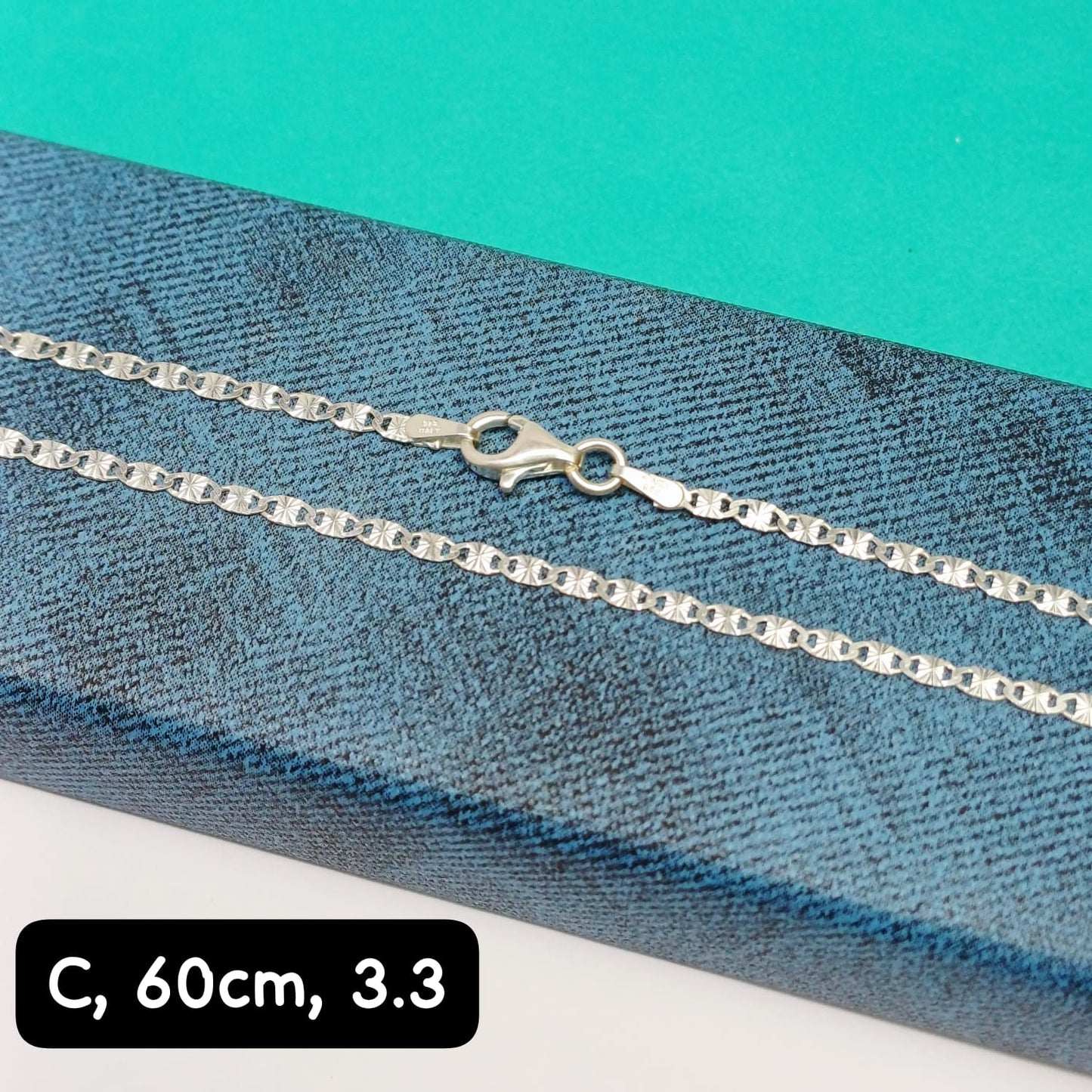 Cadena eslabón Valentino| 60 cm - 2 mm