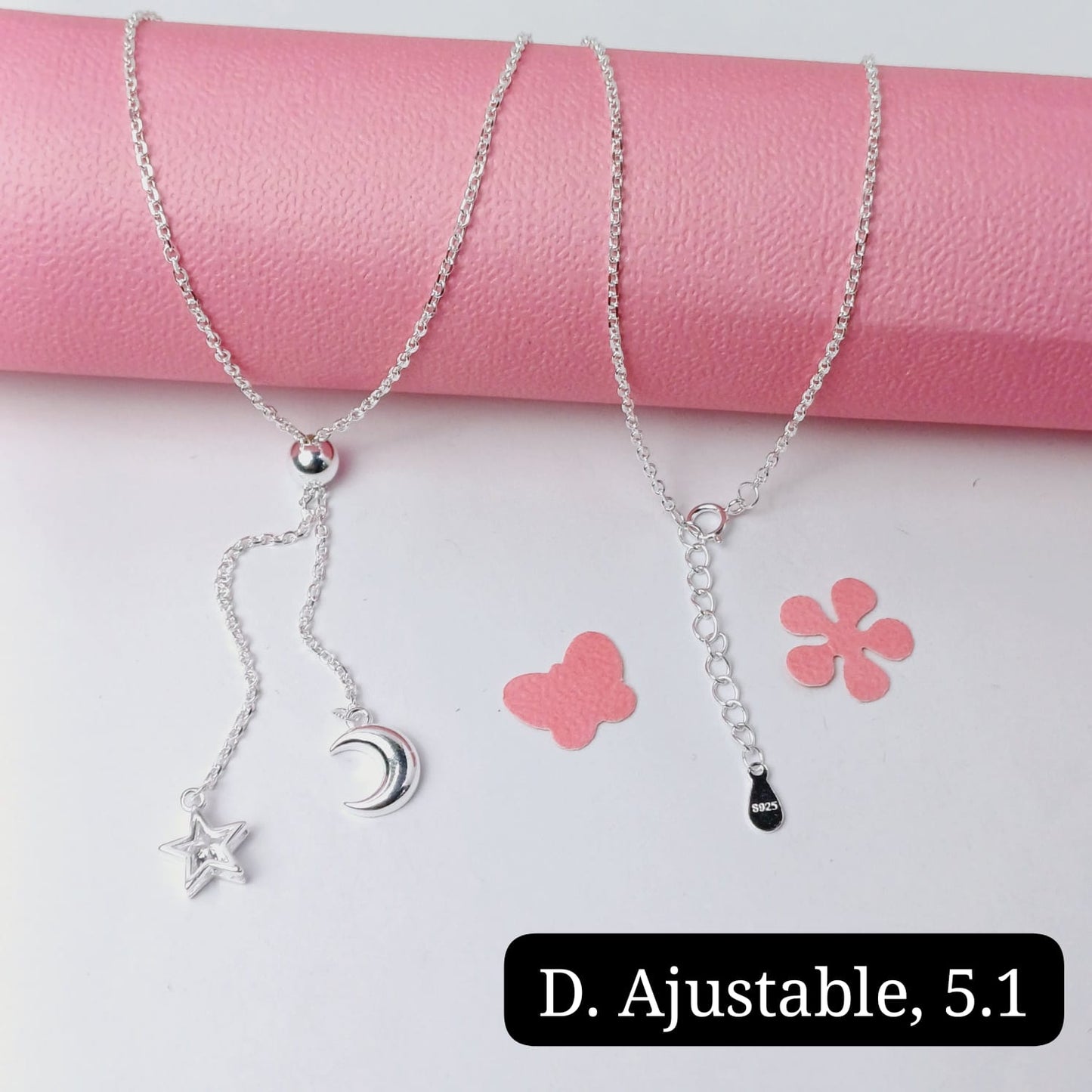 Corbatera de estrella y luna | 60cm - 1mm| Ajustable
