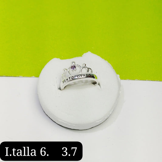 Anillo de graduación 6to grado