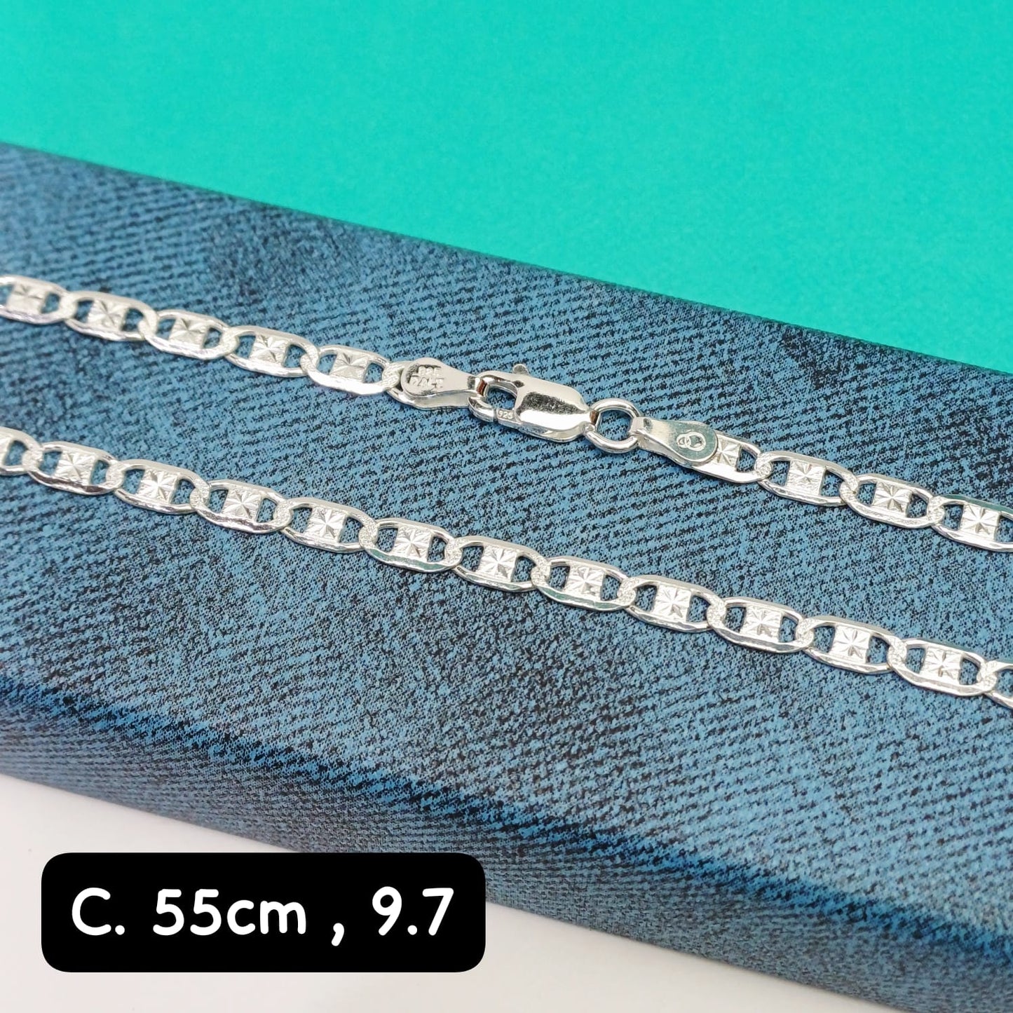 Cadena eslabón Valentino | 55 cm - 4 mm